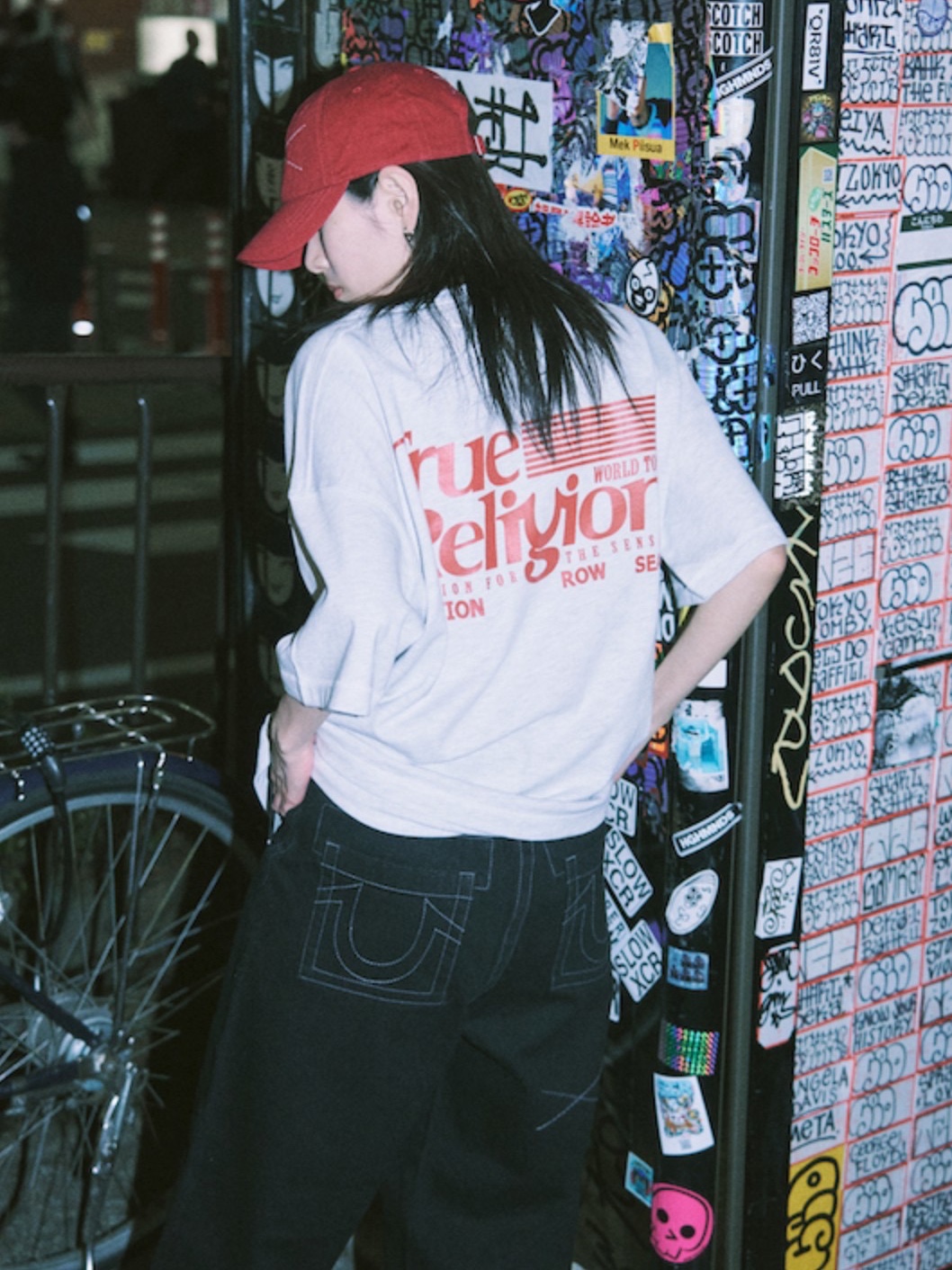 True Religion Tr Basic Denim Pants Black 착용 스타일 - 1