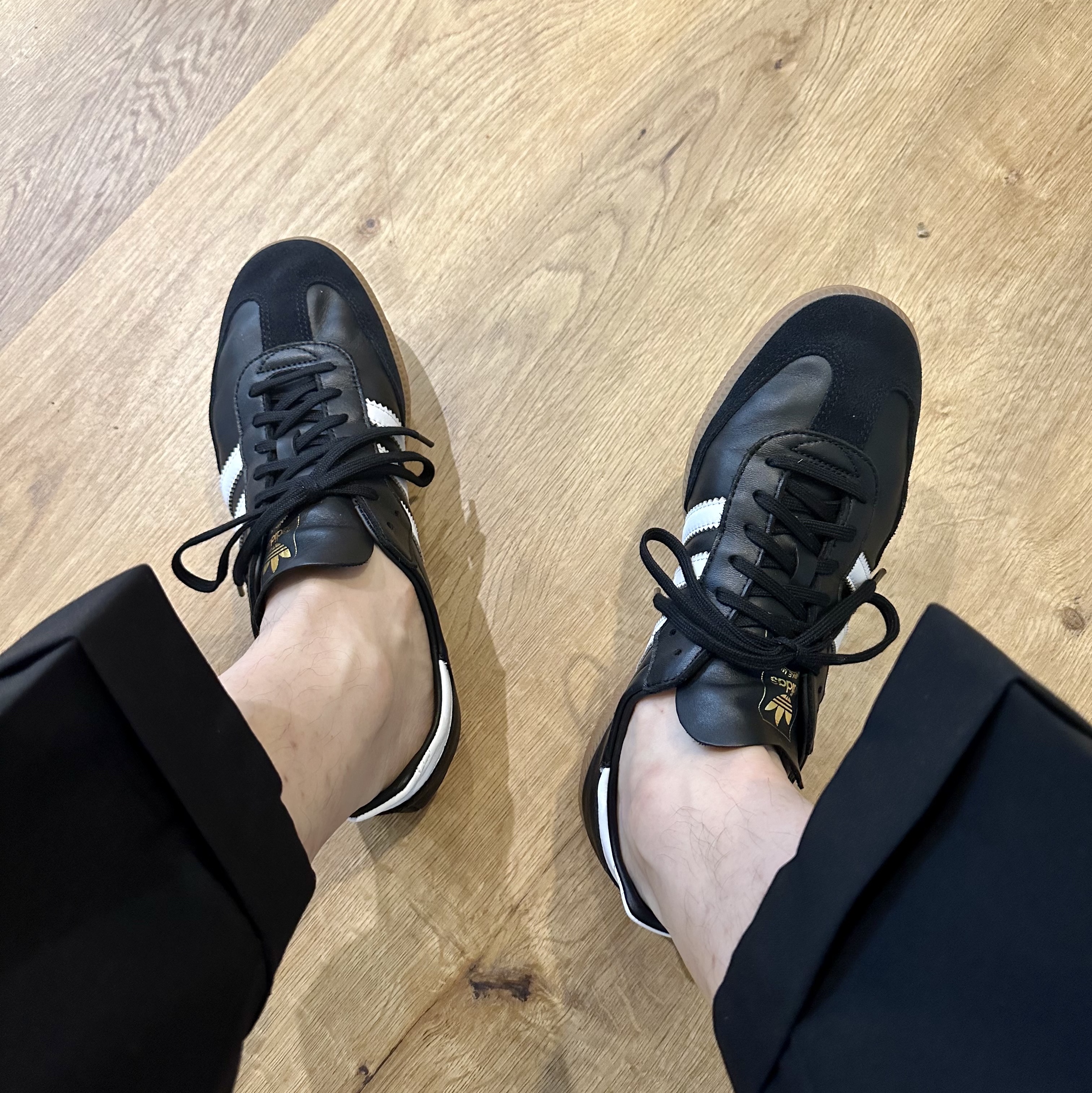Adidas Samba Decon Core Black 착용 스타일