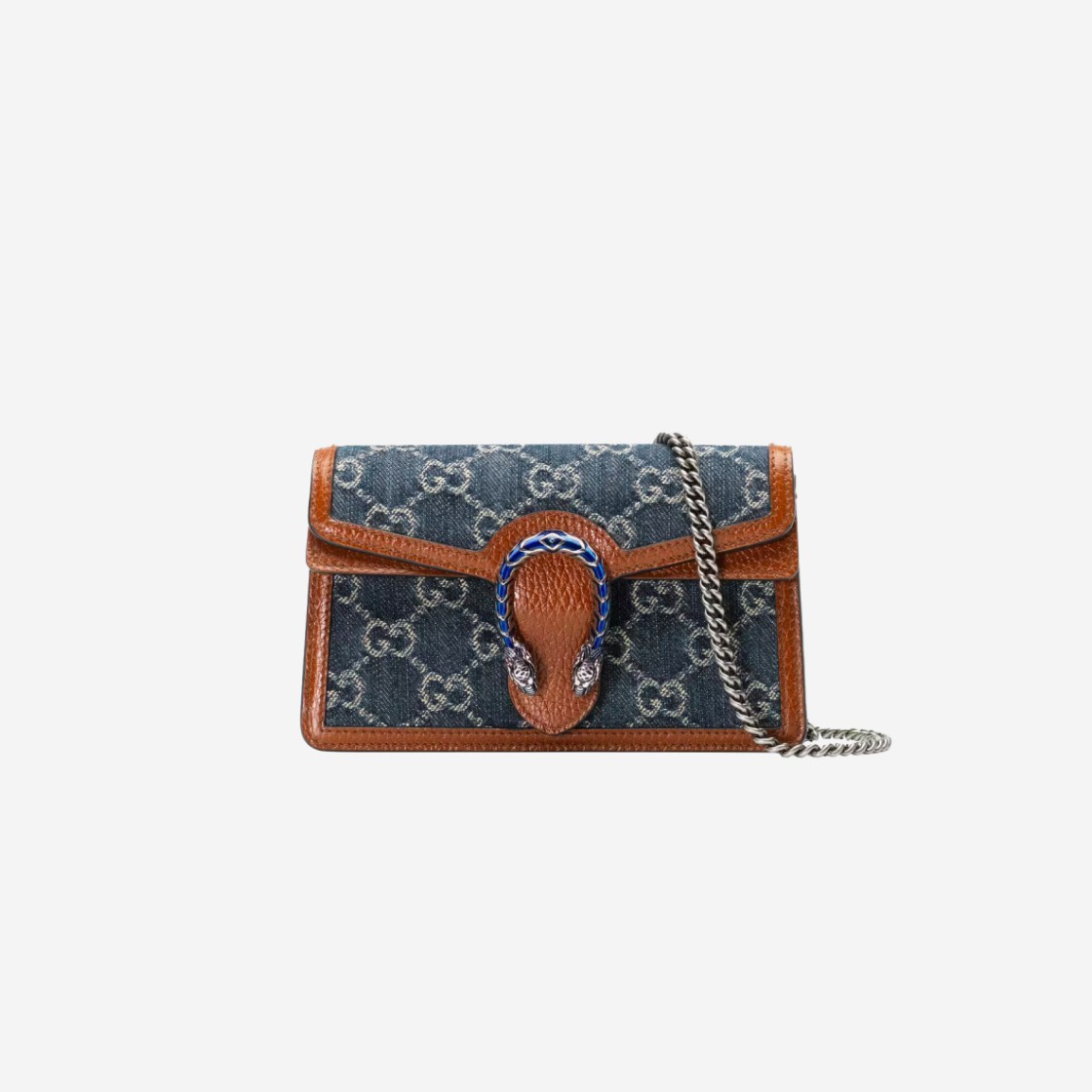 Gucci Dionysus Super Mini Bag Blue Ivory Denim 상세 이미지 1