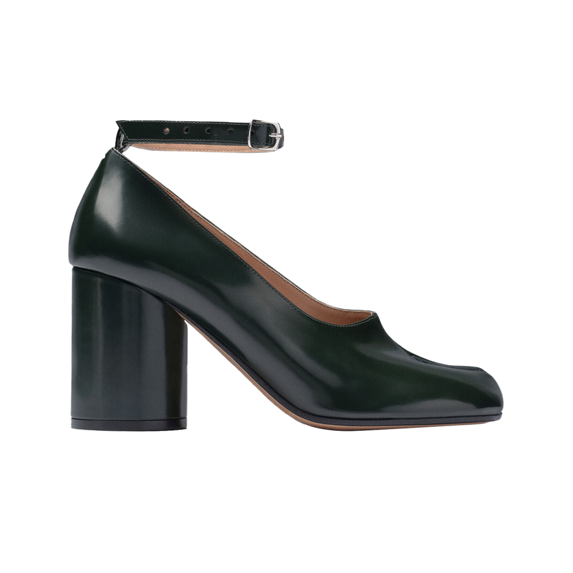(W) 메종 마르지엘라 타비 레더 힐스 블랙((W) Maison Margiela Tabi Leather Heels Black) - 1