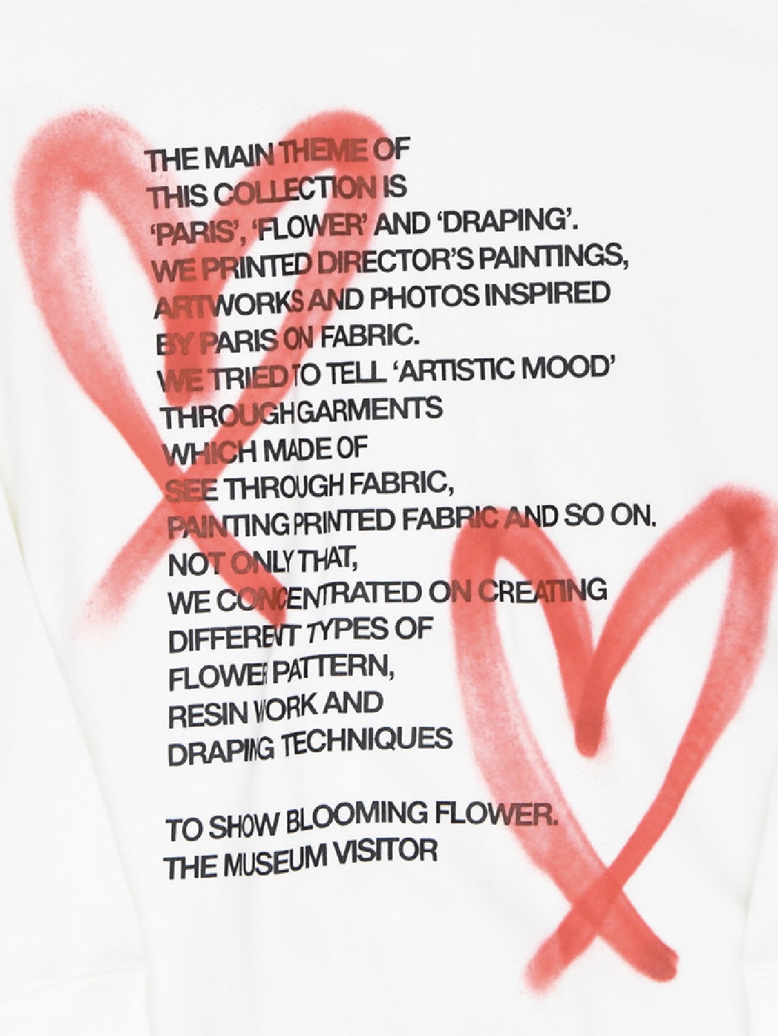 [KREAM 단독]The Museum Visitor Heart Sprayed Long Sleeve White - 22FW 착용 스타일