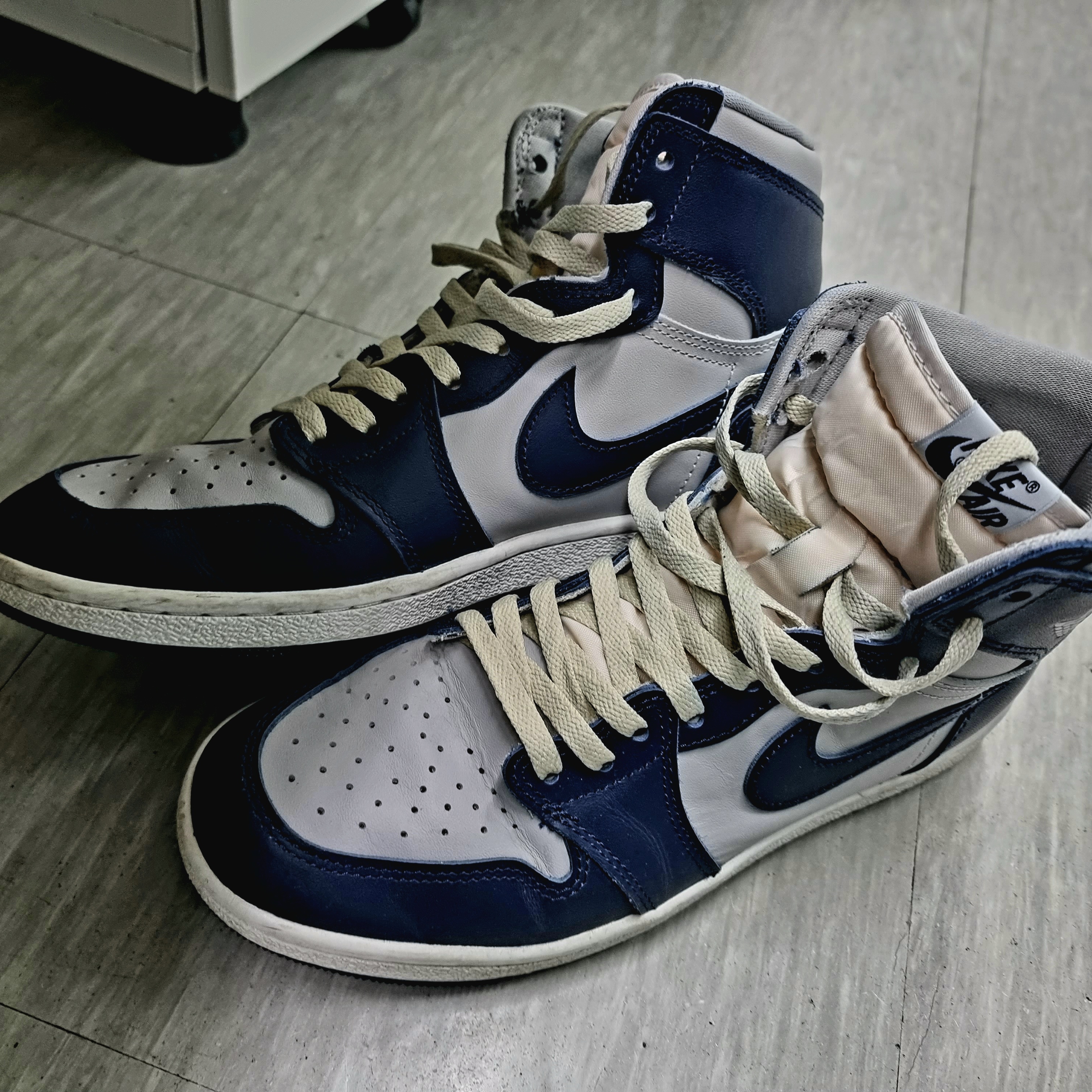 Jordan 1 High 85 College Navy 착용 스타일