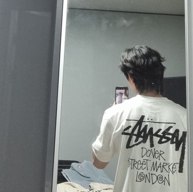 Stussy Stock DSM London T-Shirt White 2023 착용 스타일