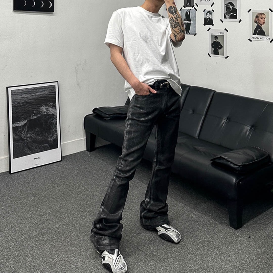 Balenciaga Tyrex Sneakers Black Grey 착용 스타일 - 1