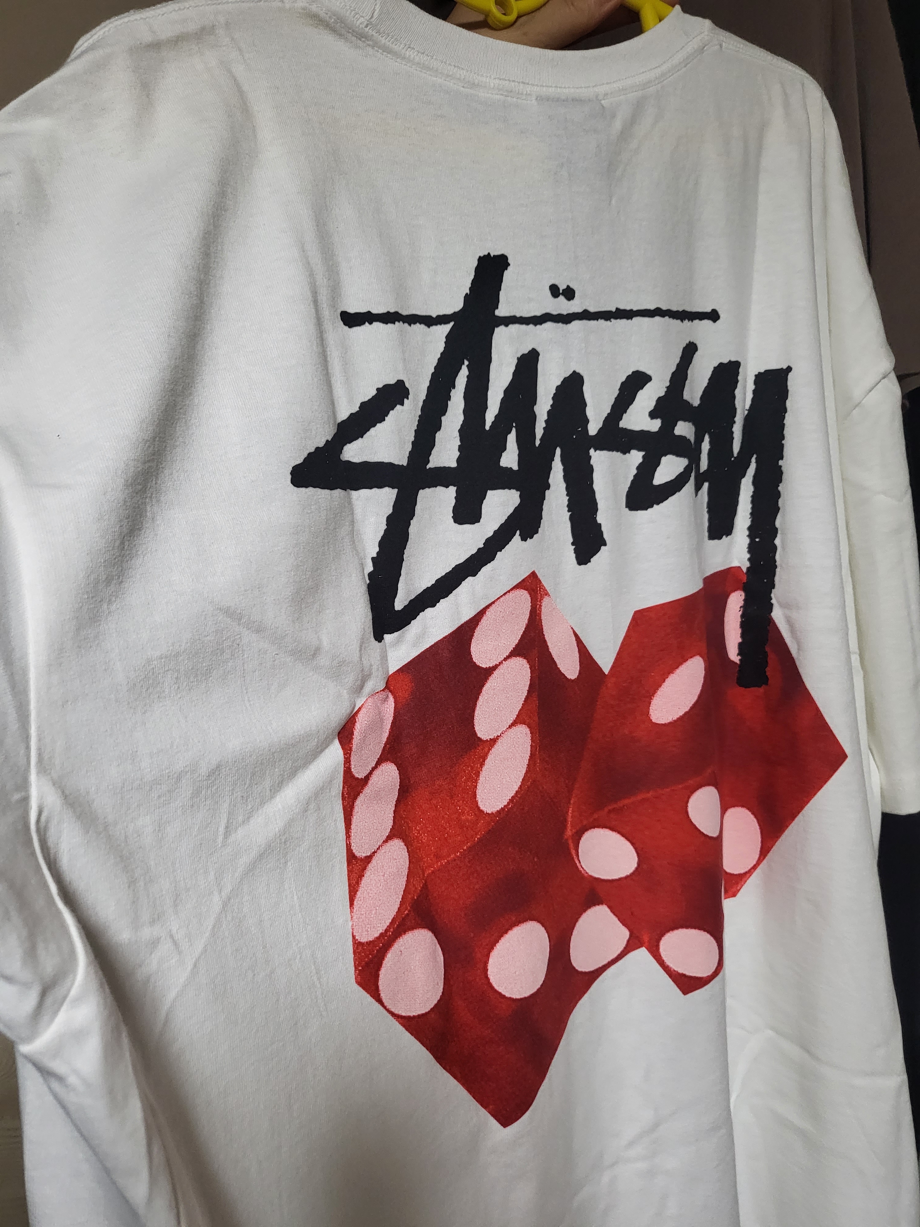 Stussy Diced Out T-Shirt White 착용 스타일