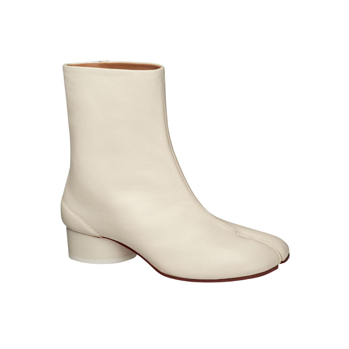 S58WU0273P3753T1003 (W) Maison Margiela Tabi Ankle Boots White