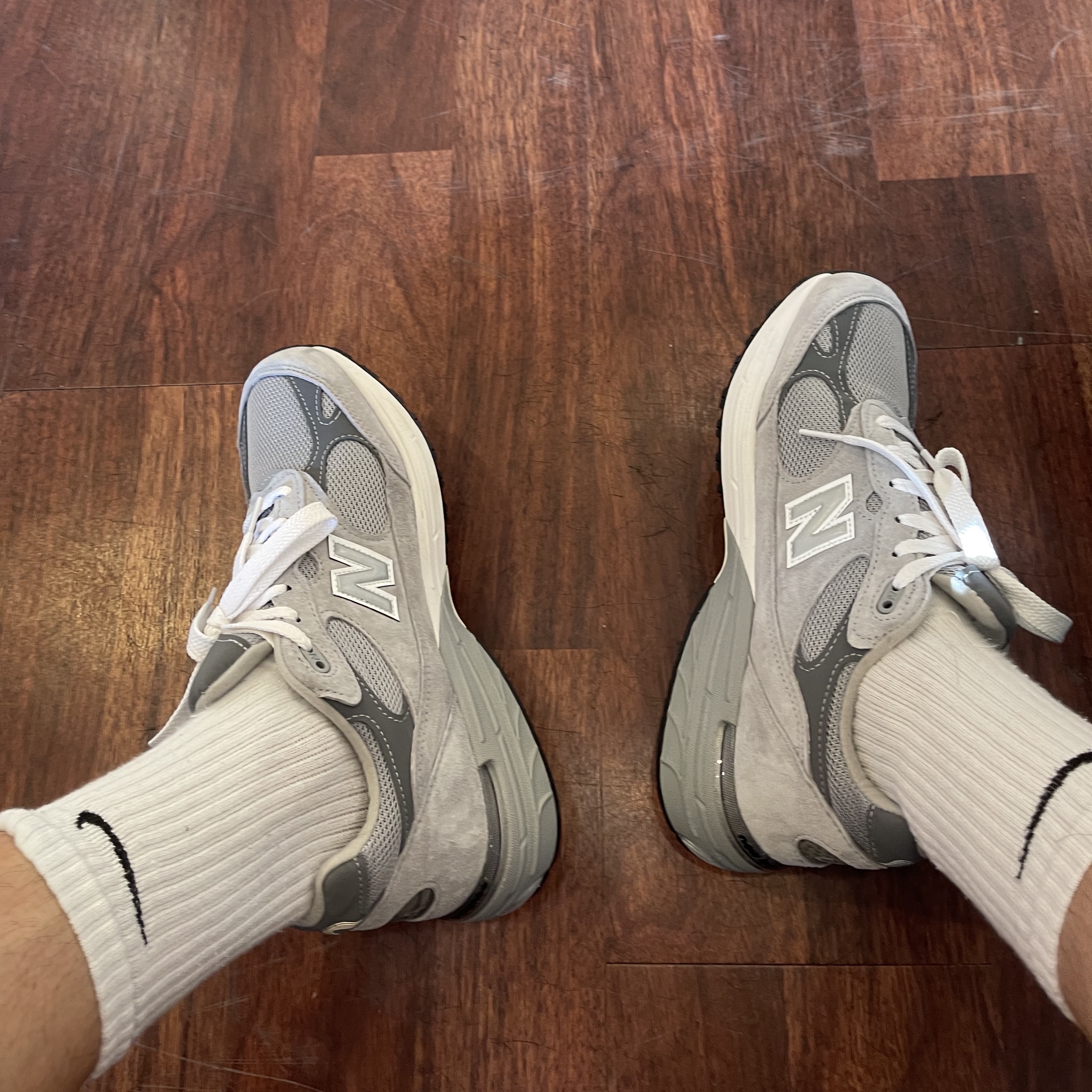 New Balance 993 Made in USA Grey - D Standard 착용 스타일