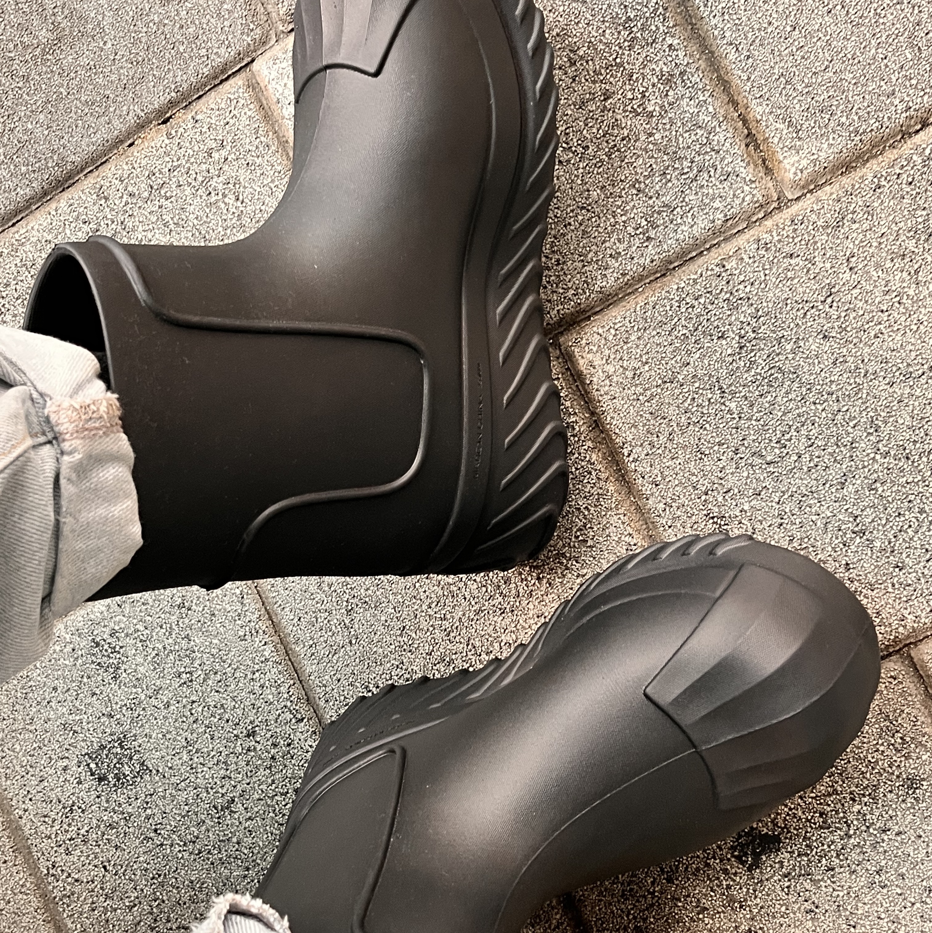 (W) Adidas Adifom Superstar Boot Black 착용 스타일 - 1