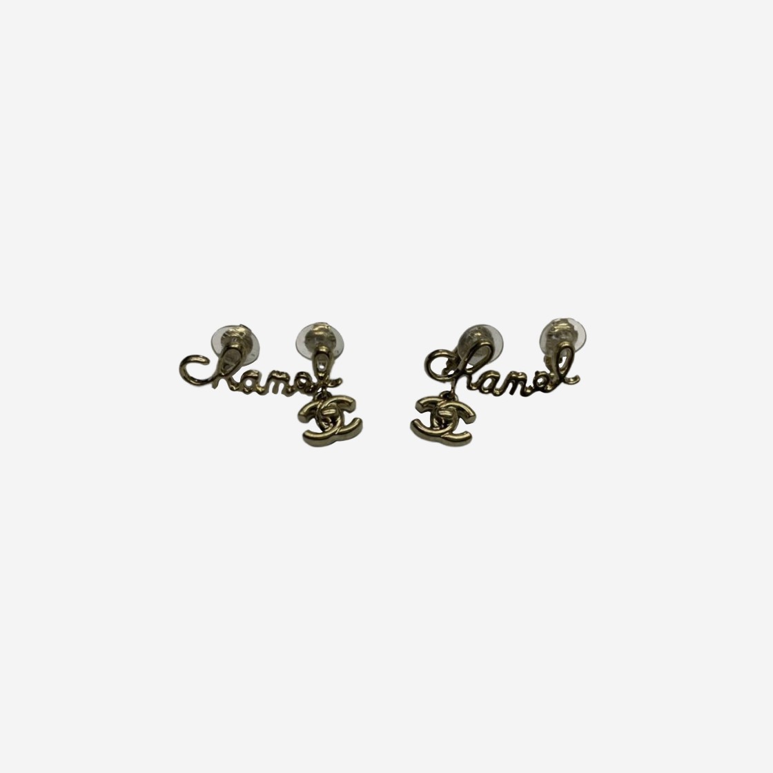 (W) Chanel Clip On Earrings Metal & Gold 상세 이미지 1