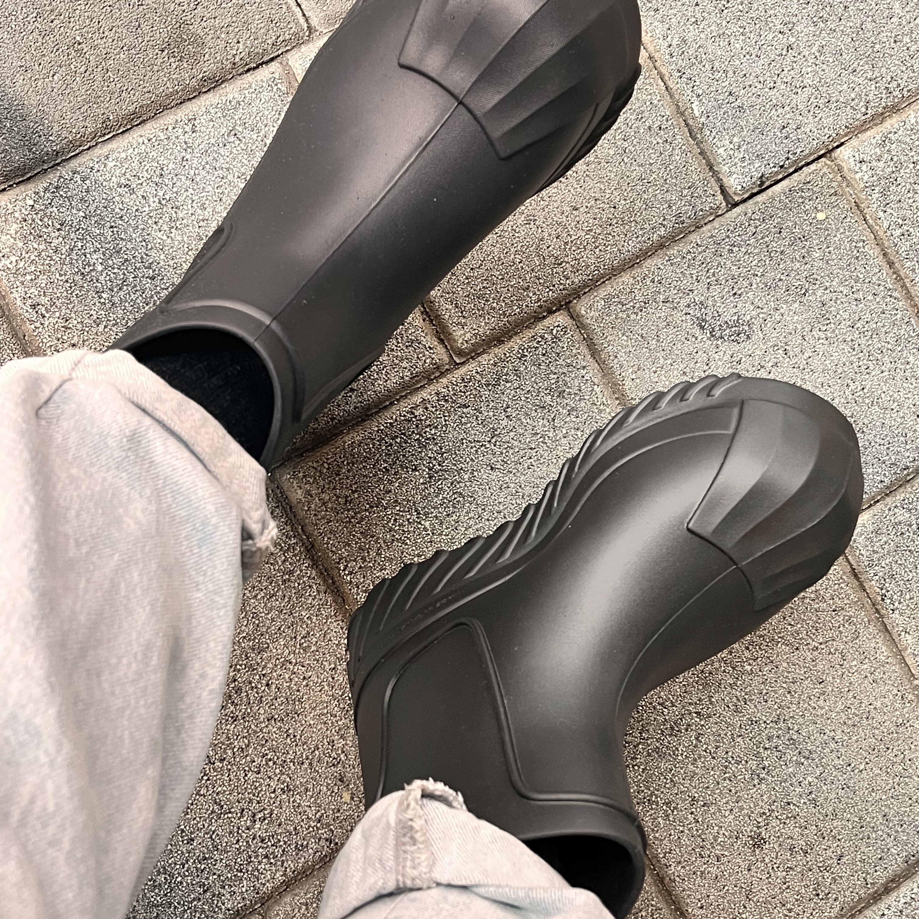 (W) Adidas Adifom Superstar Boot Black 착용 스타일 - 2