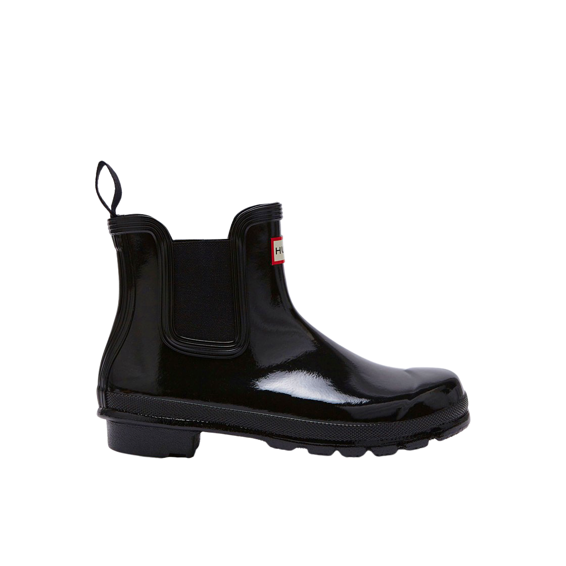 (W) 헌터 오리지널 글로스 첼시 부츠 블랙((W) Hunter Original Gloss Chelsea Boots Black)