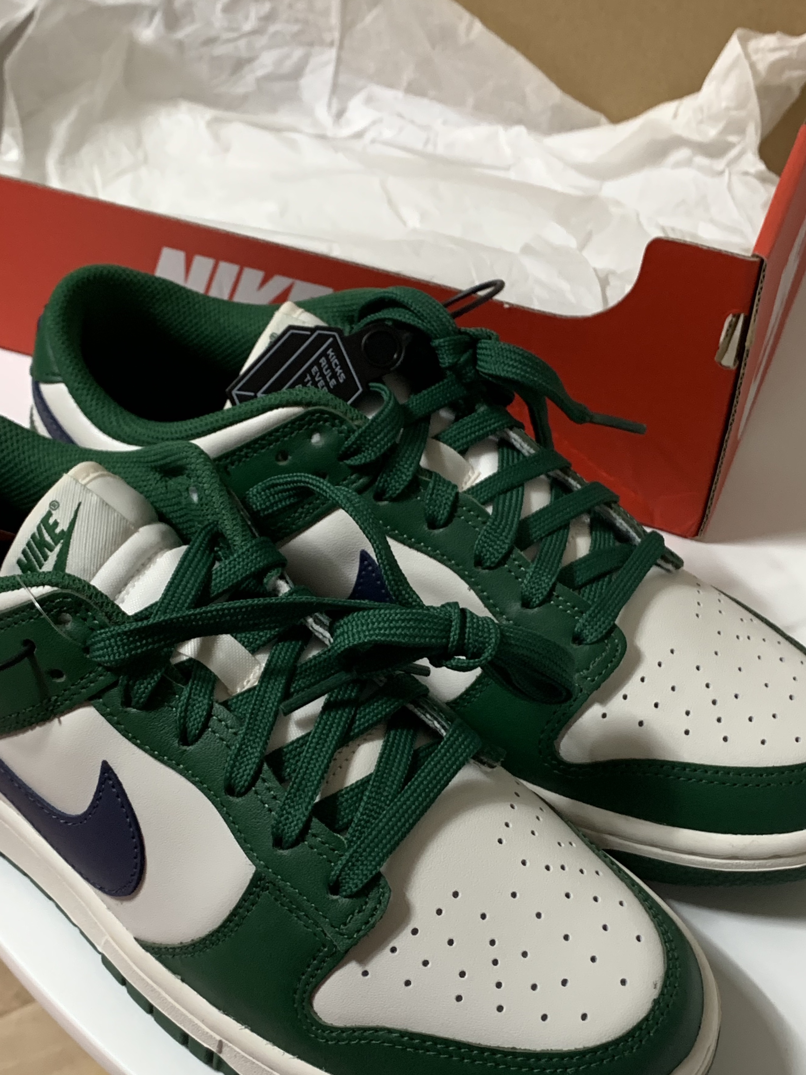 (W) Nike Dunk Low Gorge Green 착용 스타일