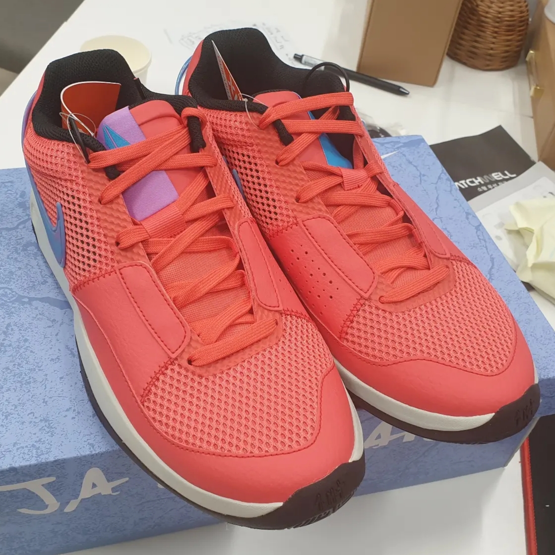 Nike Ja 1 EP Ember Glow 착용 스타일 - 2