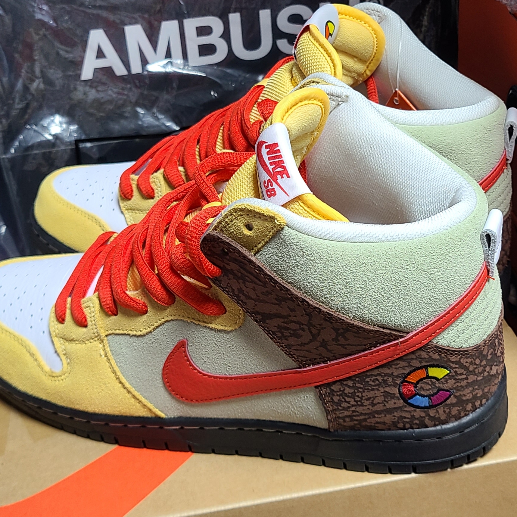 Nike x Color Skates SB Dunk High Pro Kebab and Destroy 착용 스타일 - 3