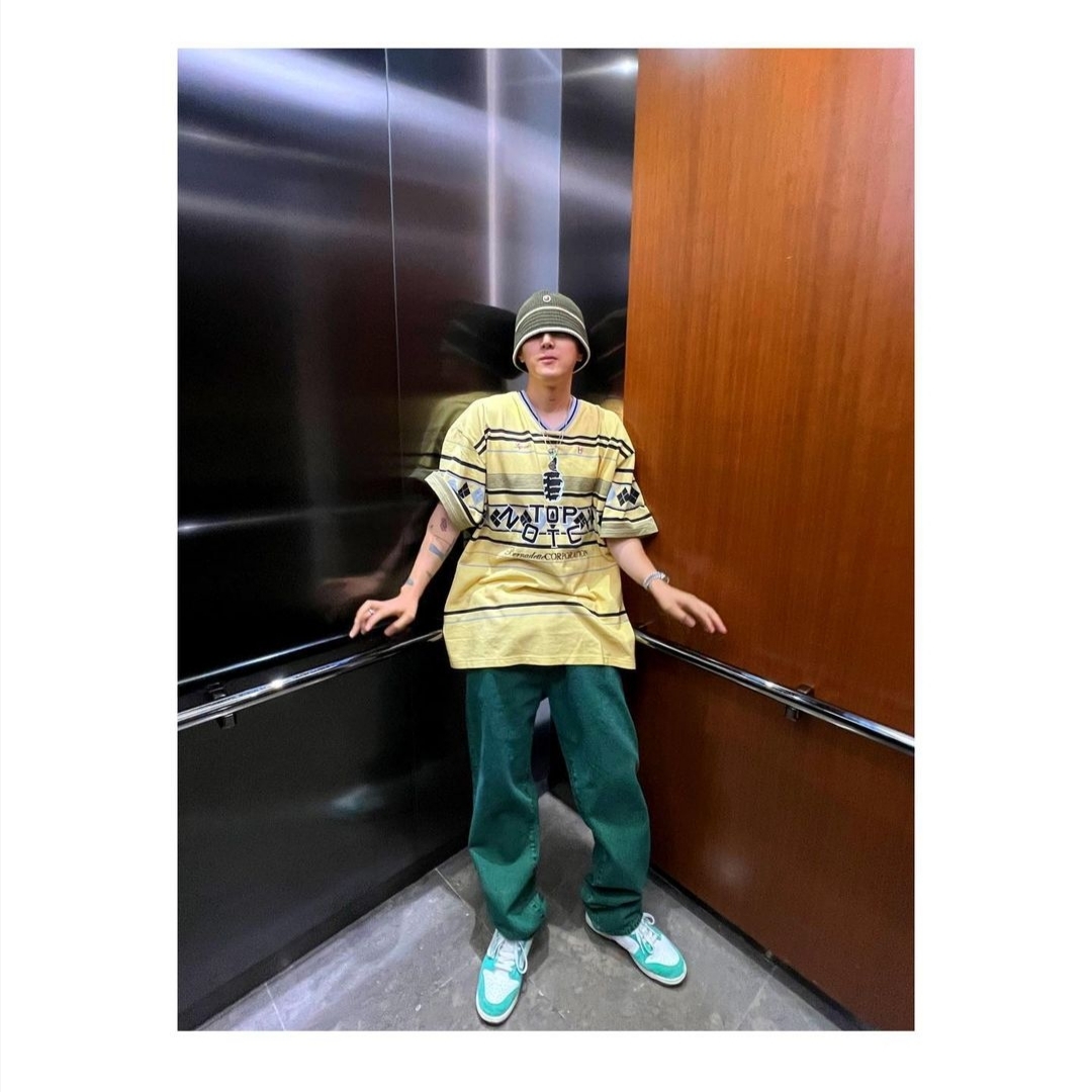 Supreme x Bernadette Corporation Pique Soccer Top Pale Yellow - 23SS, (W) Jordan 1 Mid Washed Teal Mint Foam 착용 스타일 - 4