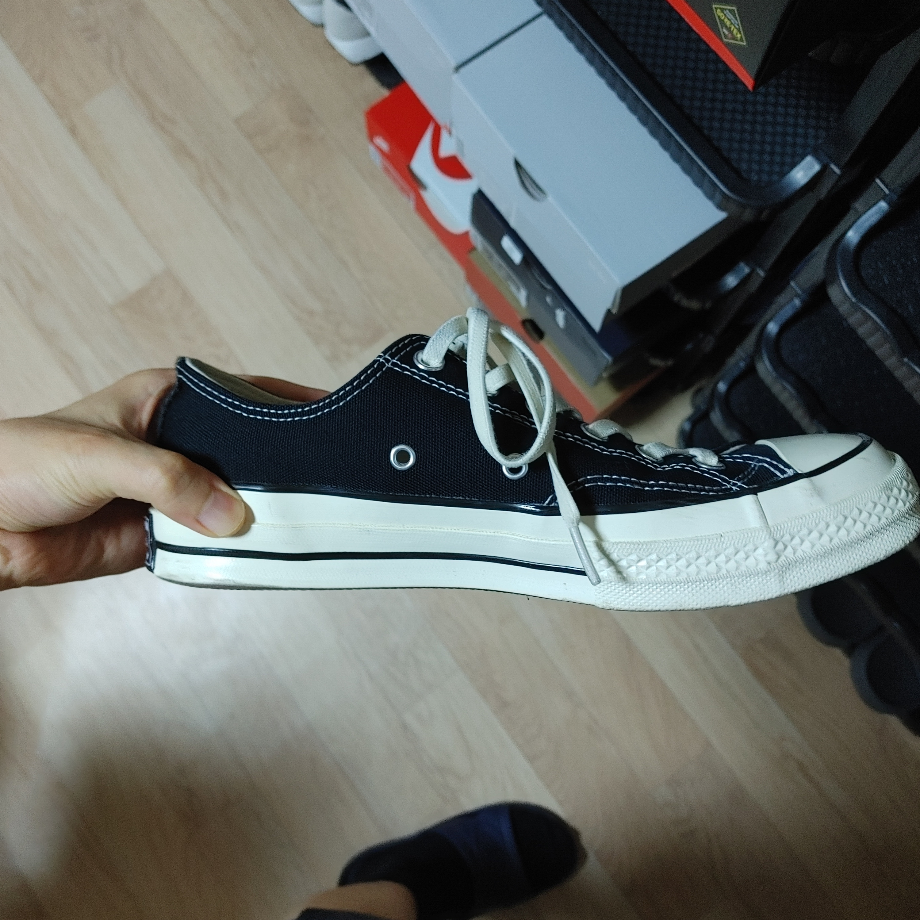 Converse Chuck 70 Ox Black - Standard 착용 스타일