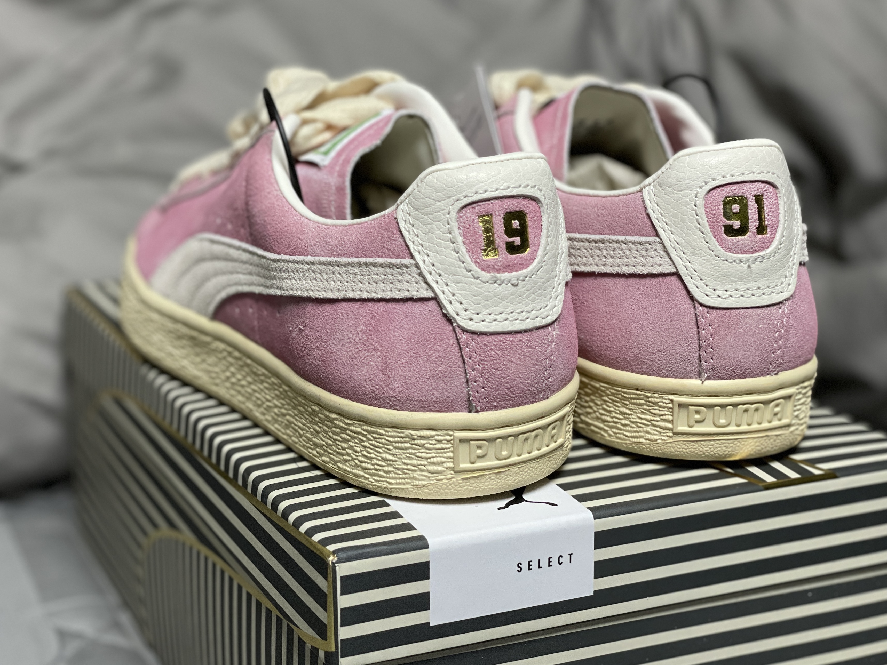 Puma x Rhuigi Suede B-boy American Beauty 착용 스타일 - 3
