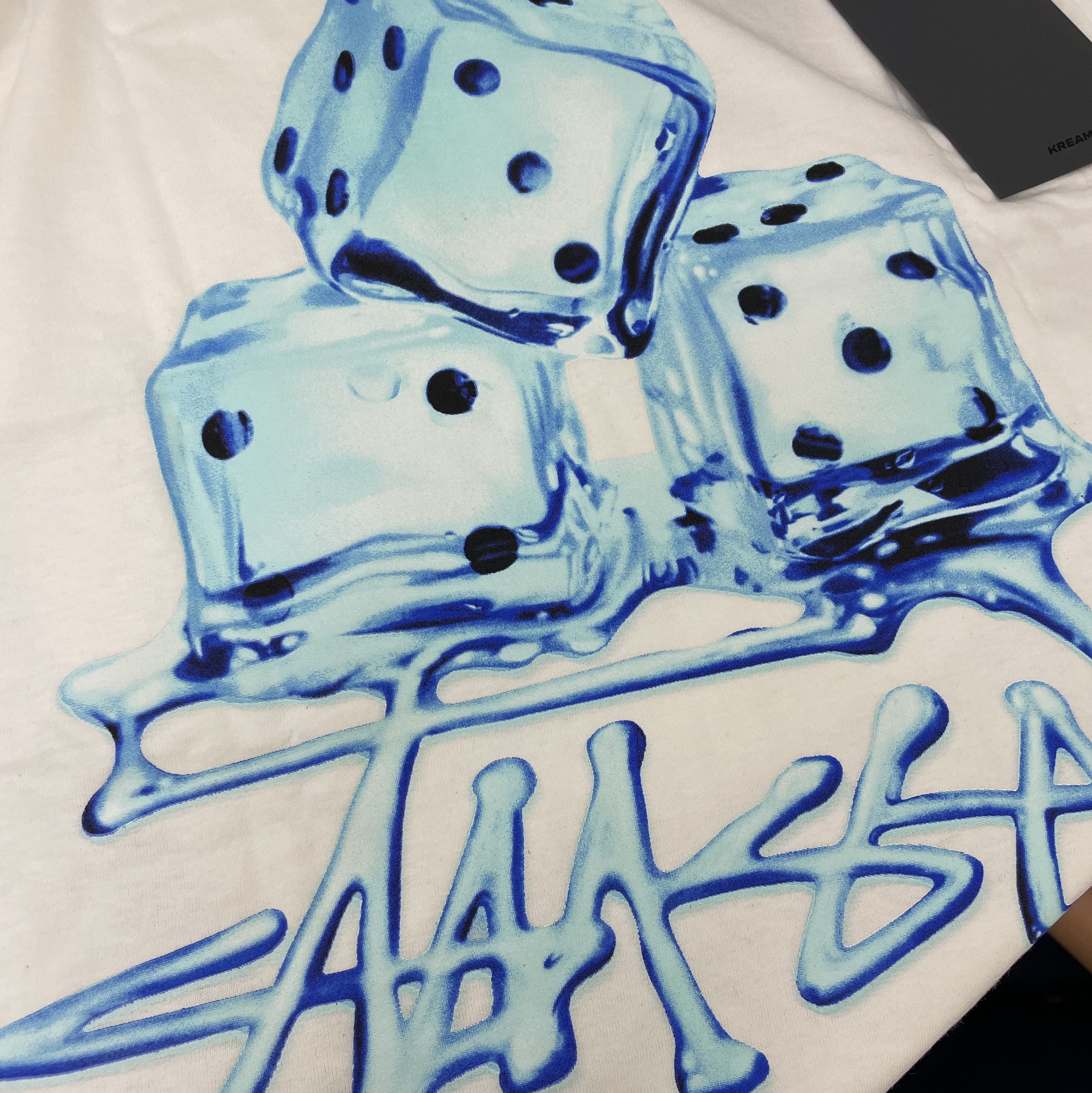 Stussy Melted T-Shirt White 착용 스타일