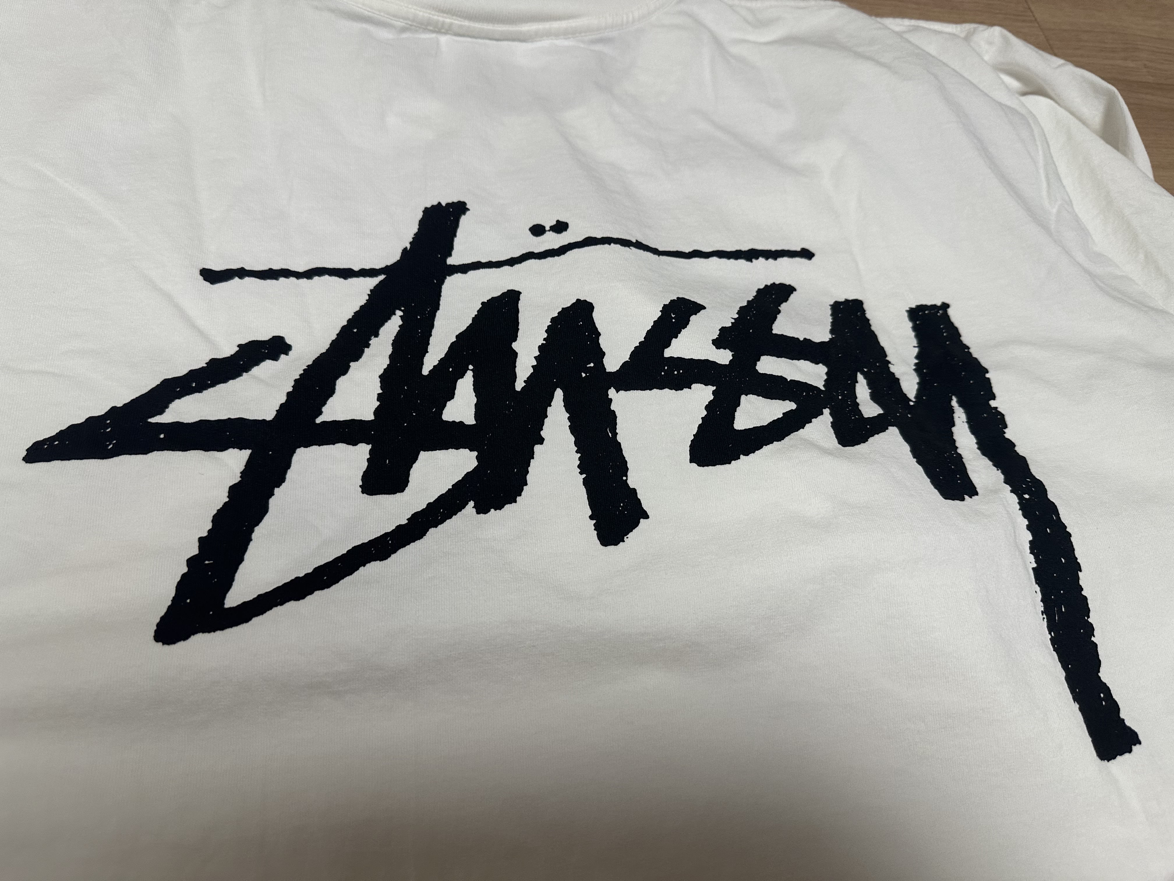 Stussy x Our Legacy Work Shop Yin Yang Pigment Dyed T-Shirt Natural 착용 스타일 - 2