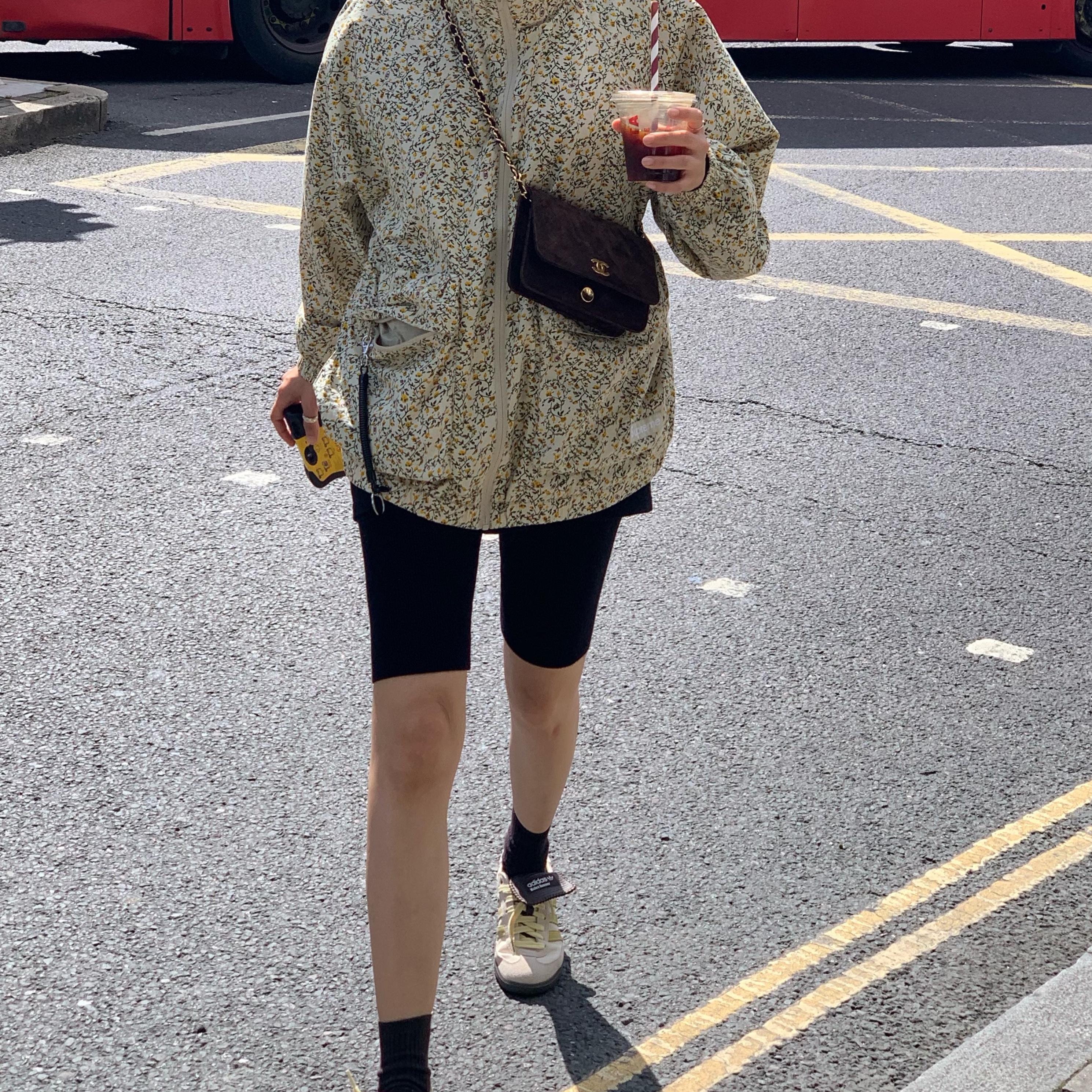 Supreme Raglan Utility Jacket Floral - 23SS 착용 스타일