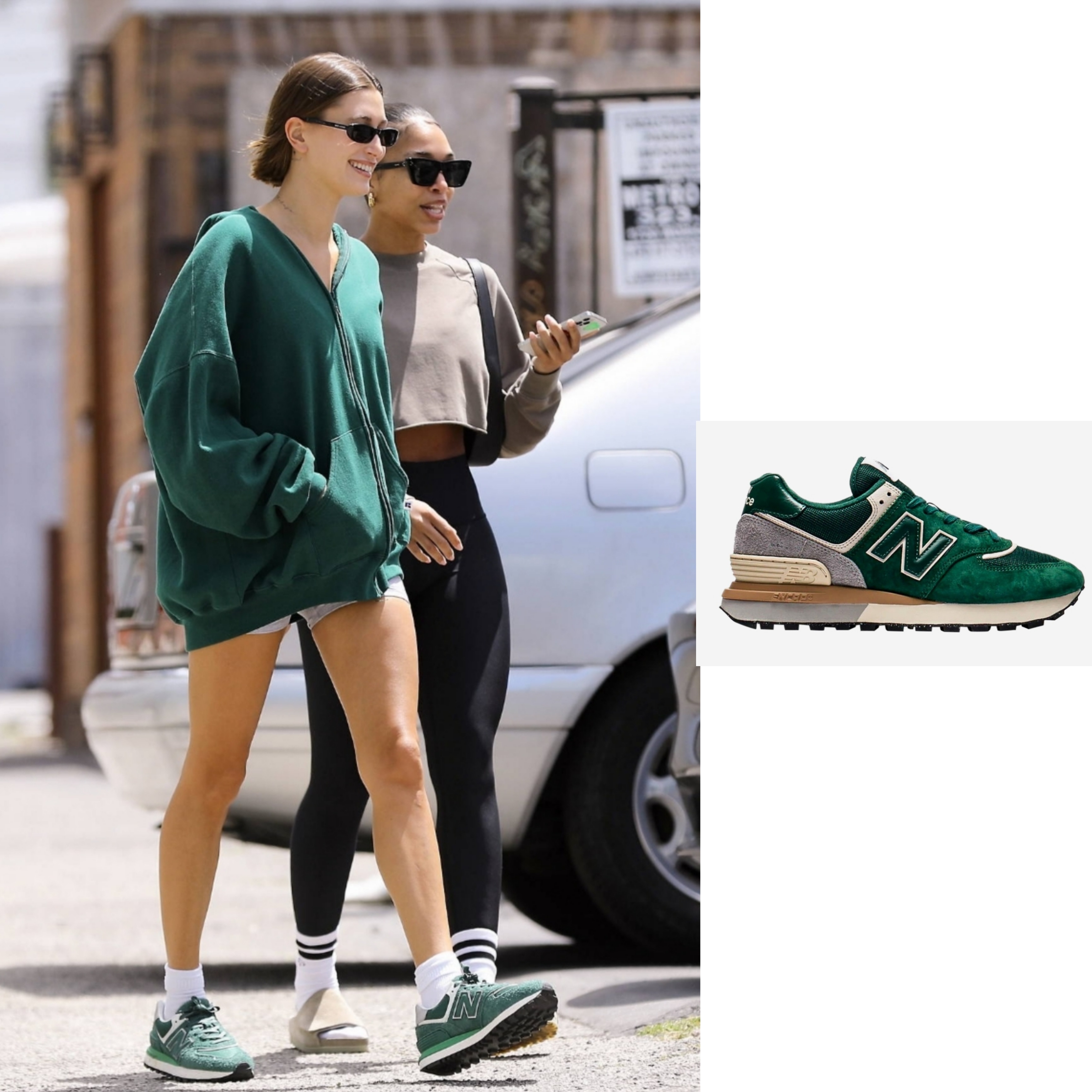New Balance 574 Legacy Green 착용 스타일 - 1