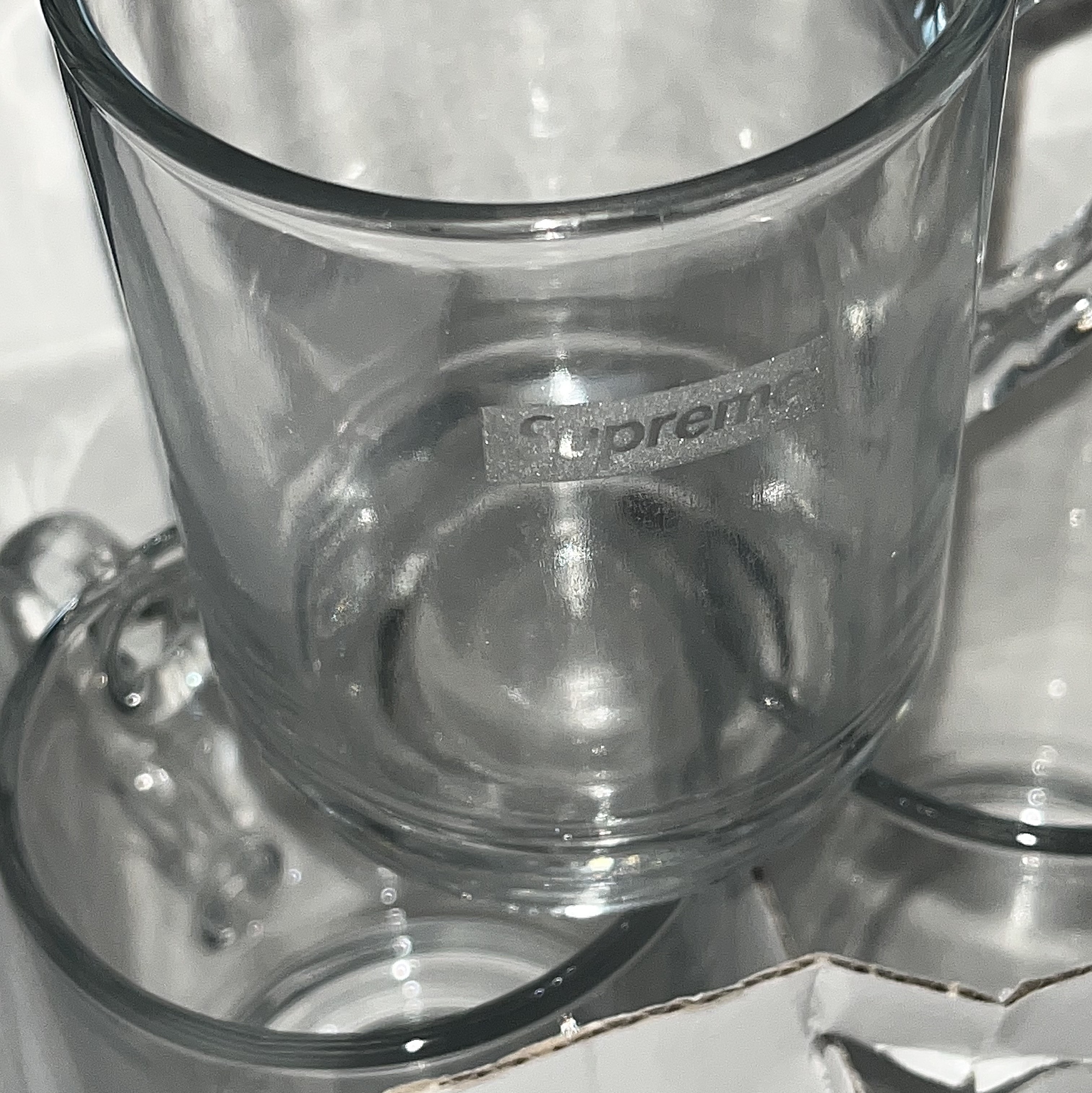Supreme Duralex Glass Mugs Clear (Set of 6) - 23SS 착용 스타일 - 1