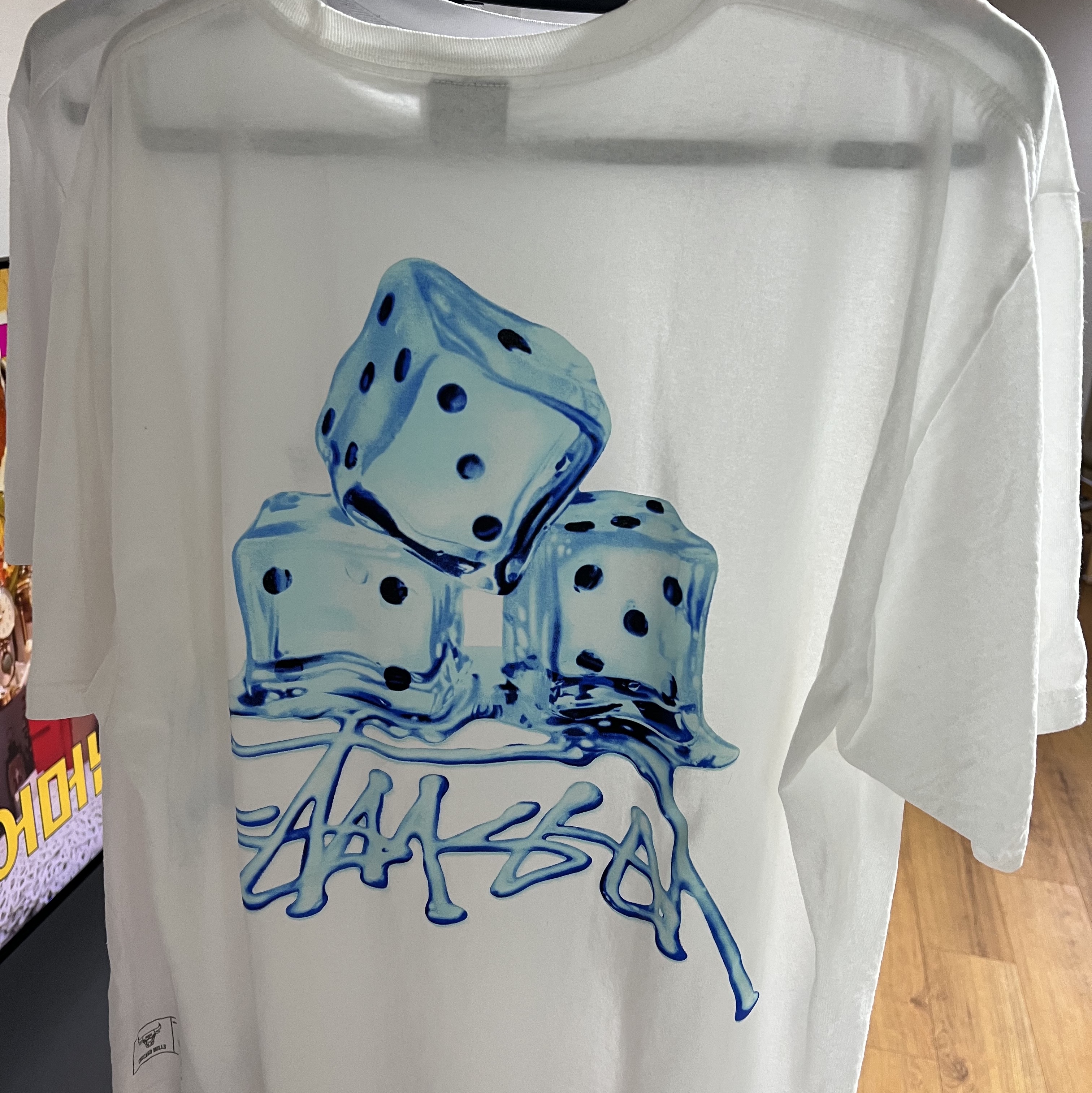 Stussy Melted T-Shirt White 착용 스타일