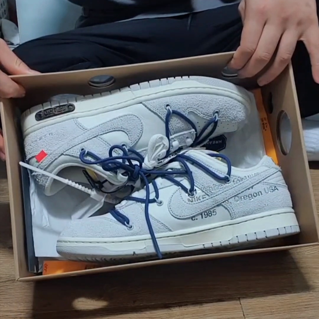 Nike x Off-White Dunk Low The 50 - Lot 18 착용 스타일 - 3