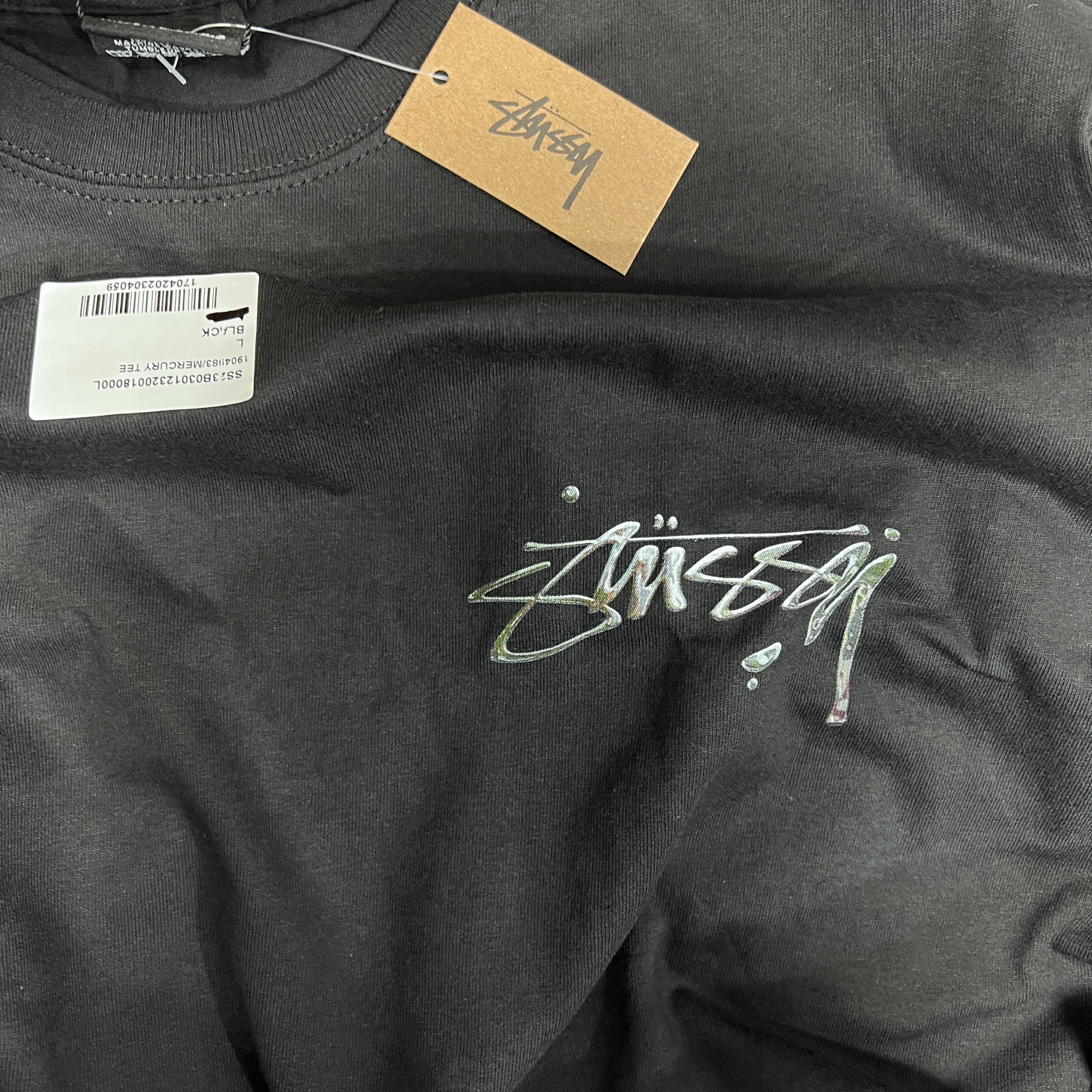 Stussy Mercury T-Shirt Black 착용 스타일
