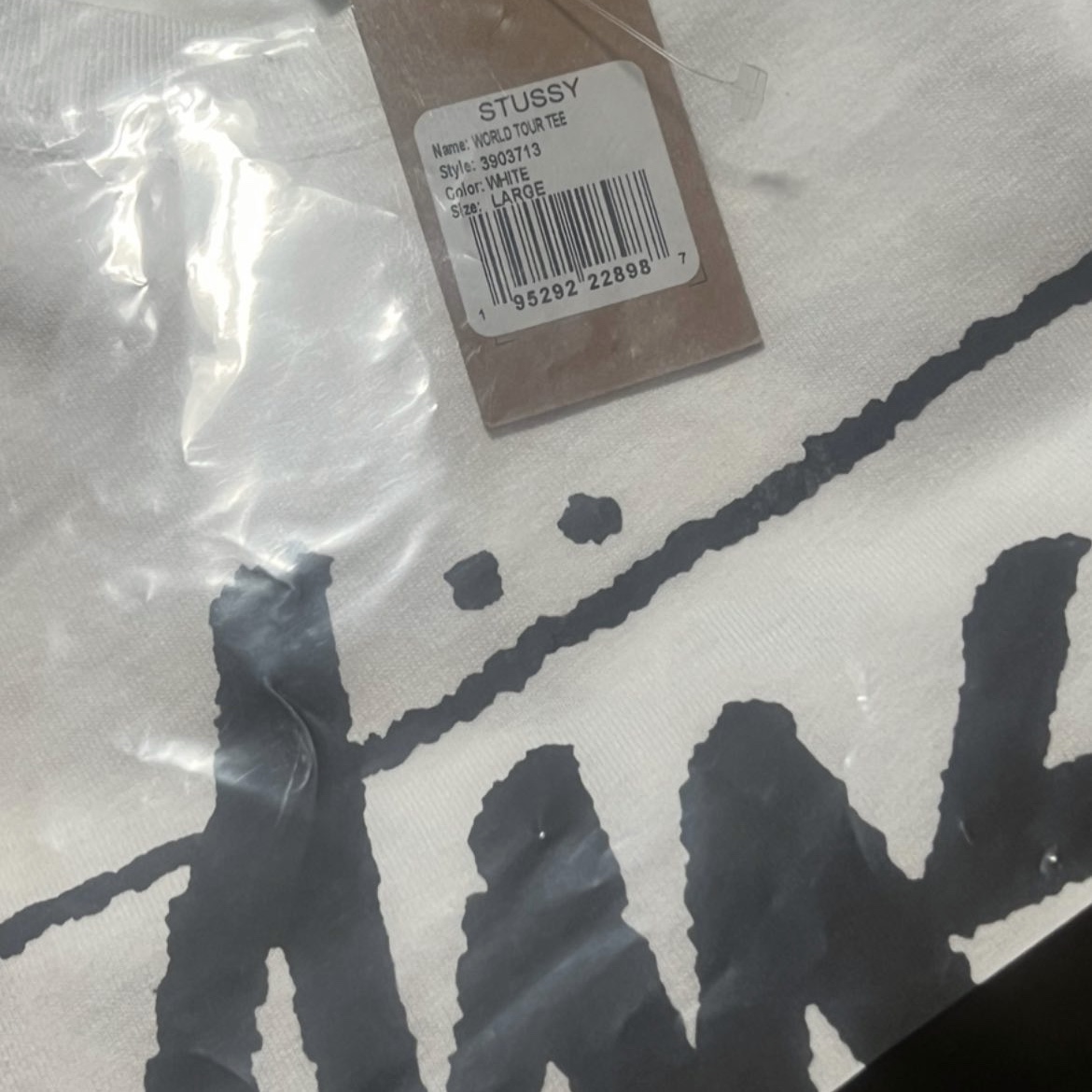 Stussy World Tour T-Shirt White 착용 스타일 - 2