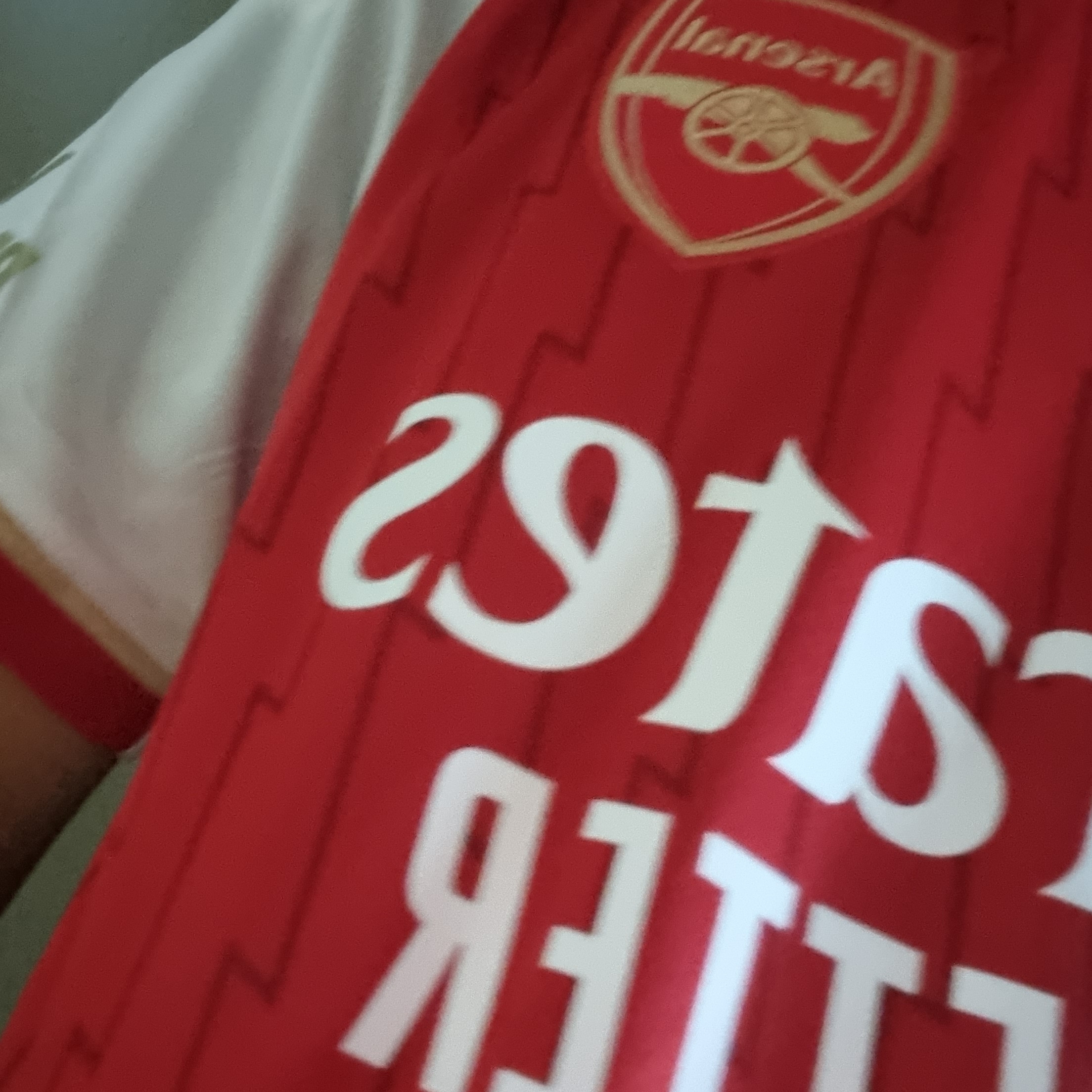 Adidas Arsenal 2023/24 Home Jersey Better Scarlet White - KR Sizing (Non Marking Ver.) 착용 스타일