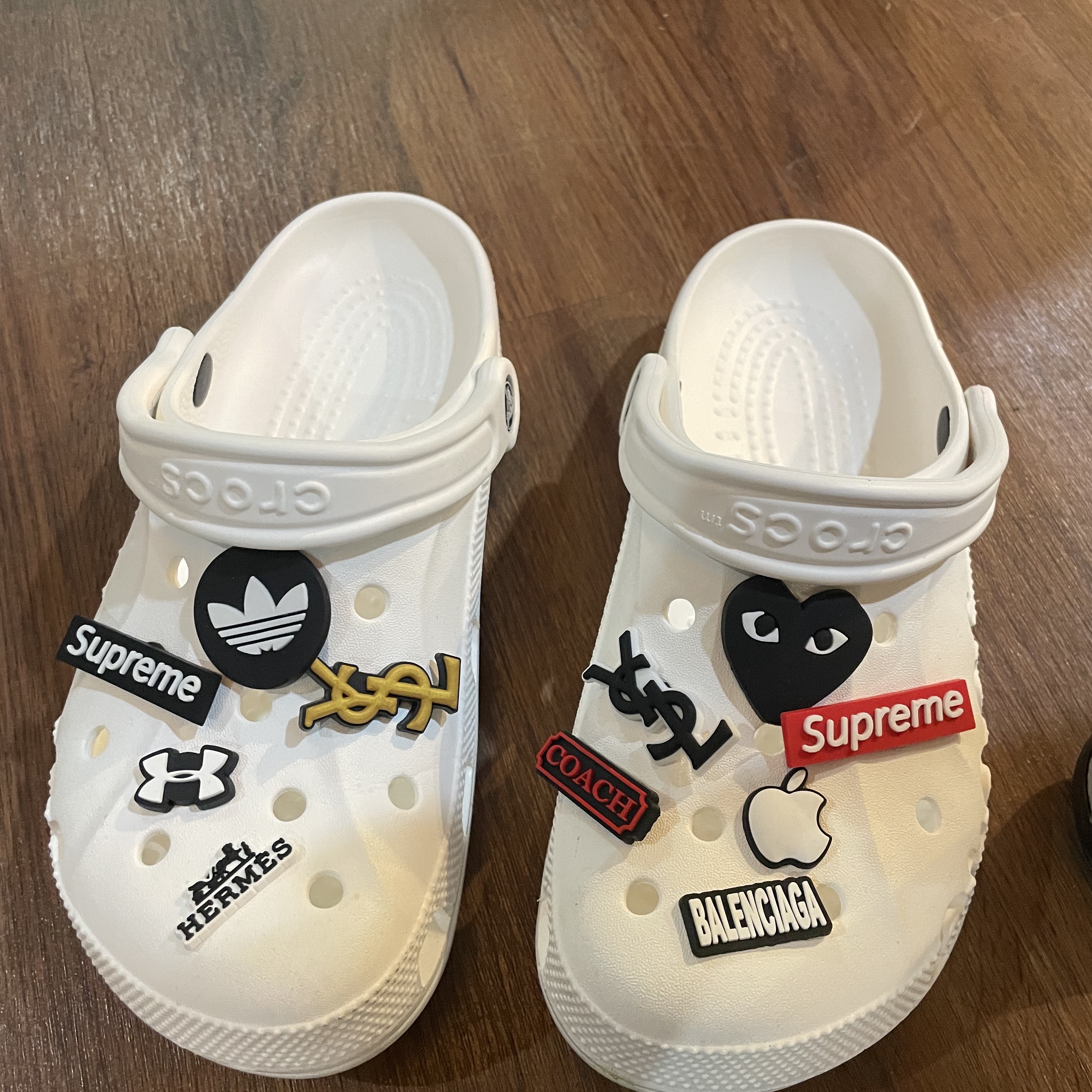 Crocs Baya Clog White 착용 스타일