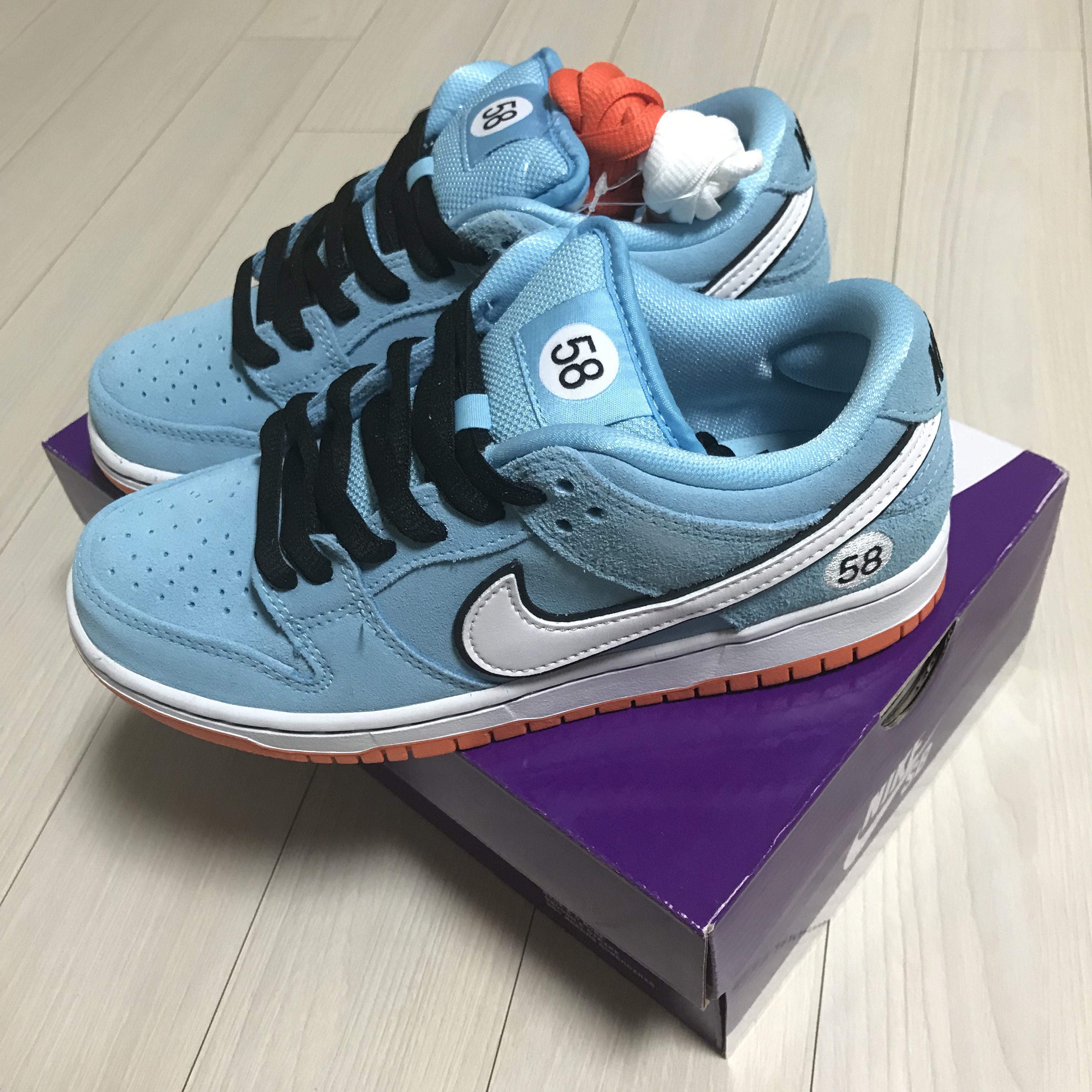 Nike SB Dunk Low Pro Blue Chill 착용 스타일