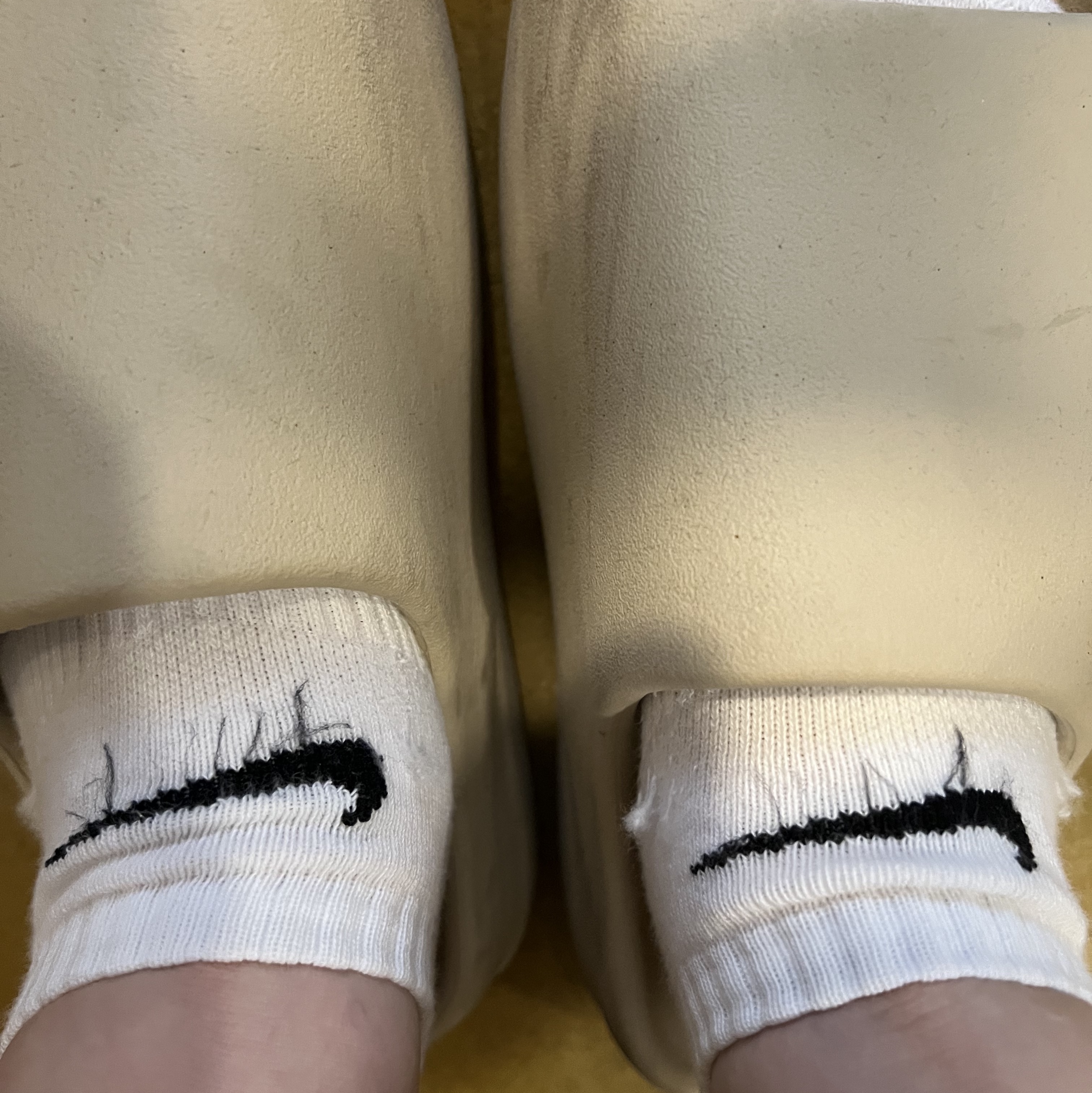 Nike Everyday Lightweight Training No-Show Socks White (6 Pack/Korean Ver.) 착용 스타일