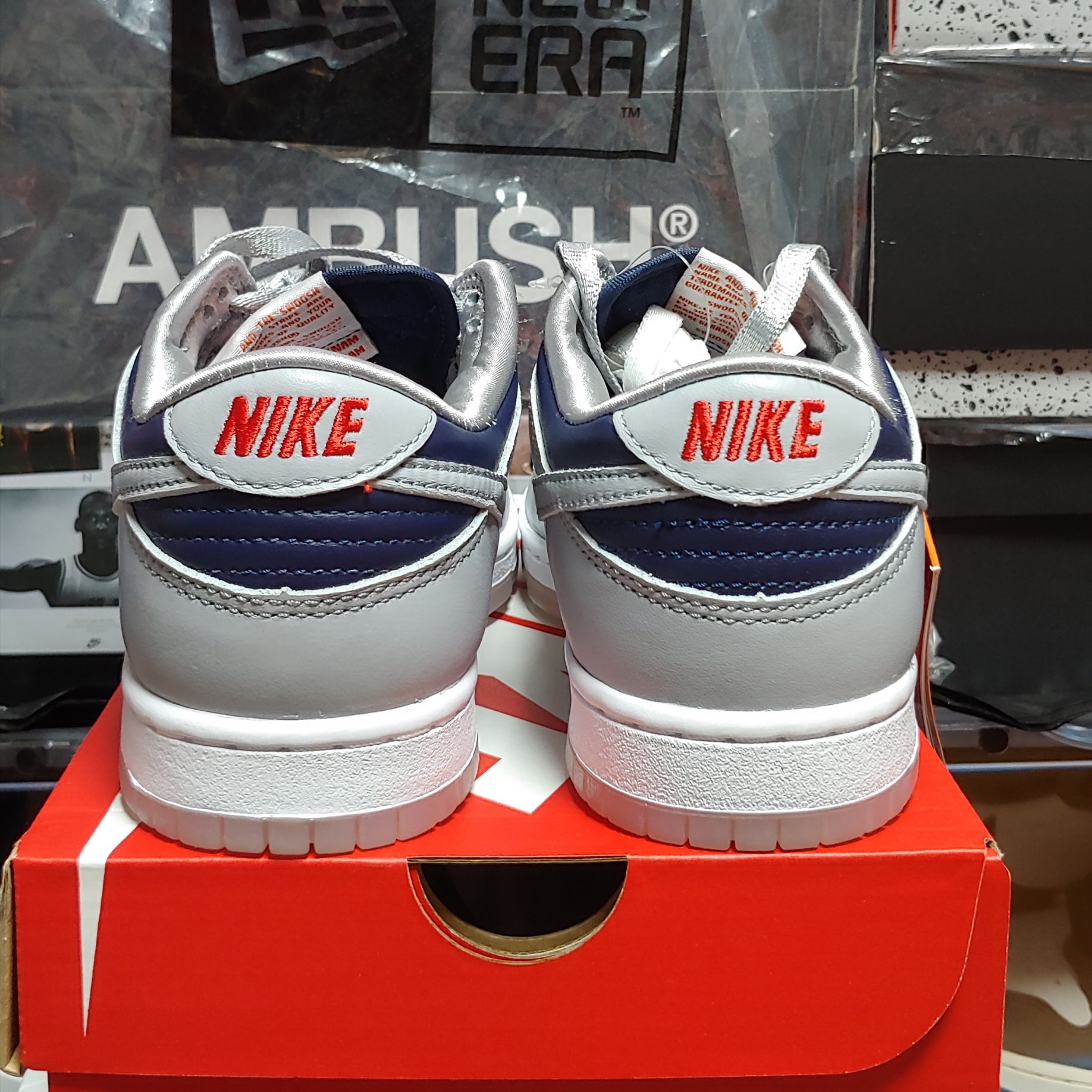 (W) Nike Dunk Low SP College Navy 착용 스타일 - 3