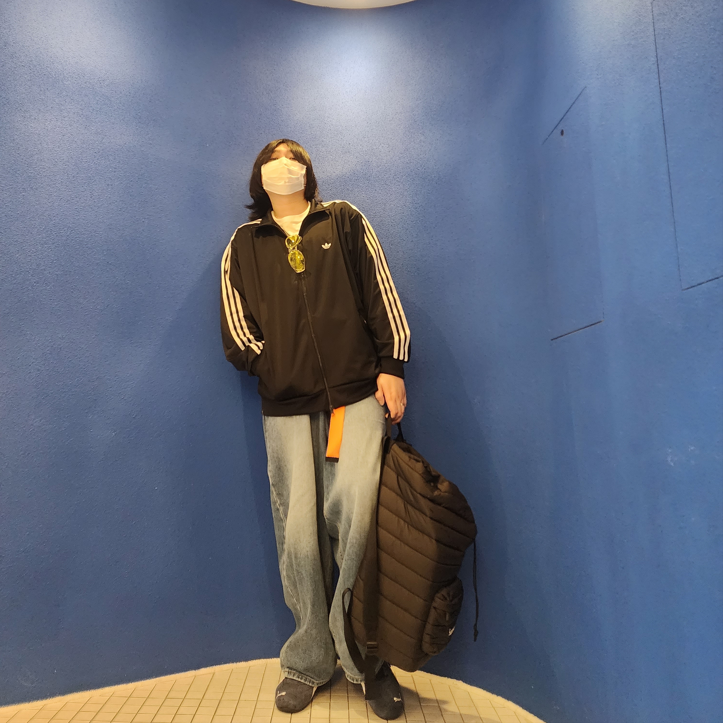 Supreme Puffer Backpack Black - 22FW, Puma Speedcat LS Peacoat 착용 스타일 - 5
