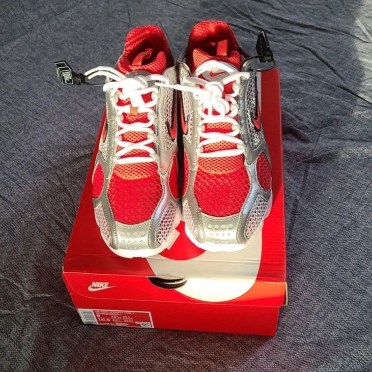 Nike Air Zoom Spiridon Cage 2 Varsity Red 착용 스타일 - 3