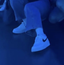 (GS) Nike Air Force 1 White Black 착용 스타일 - 2