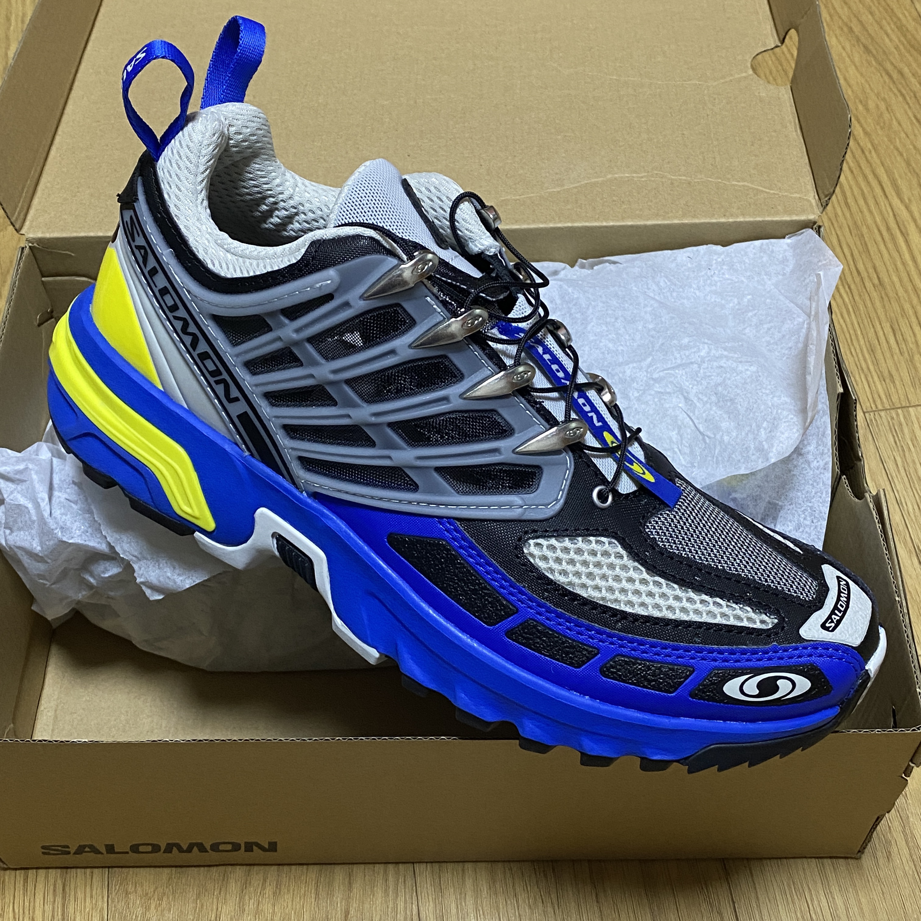 Salomon ACS Pro Lapis Blue Black 착용 스타일