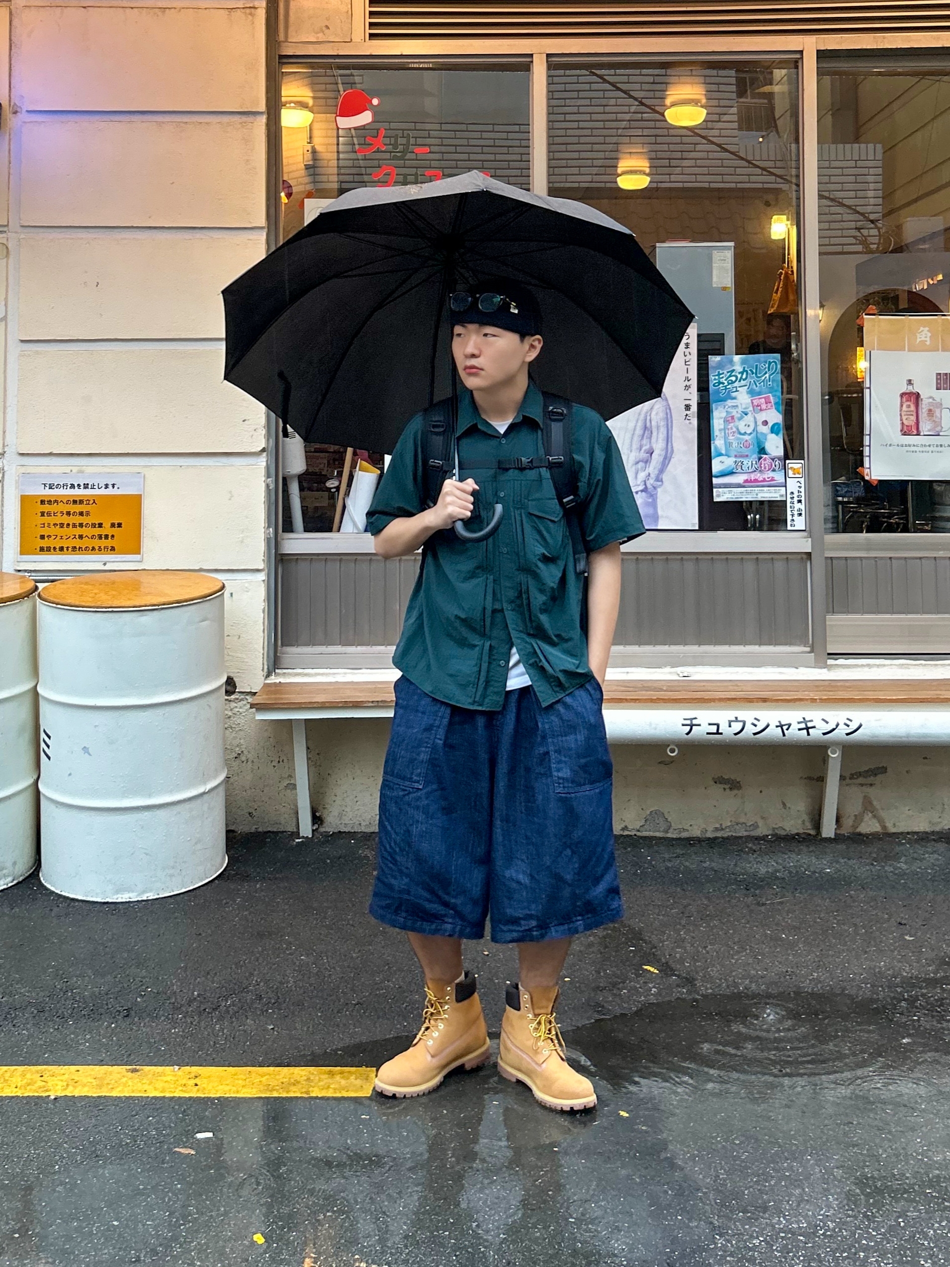 Timberland x Comme des Garcons Shirt x Supreme 6 Inch Boot Wheat - Medium 착용 스타일 - 2