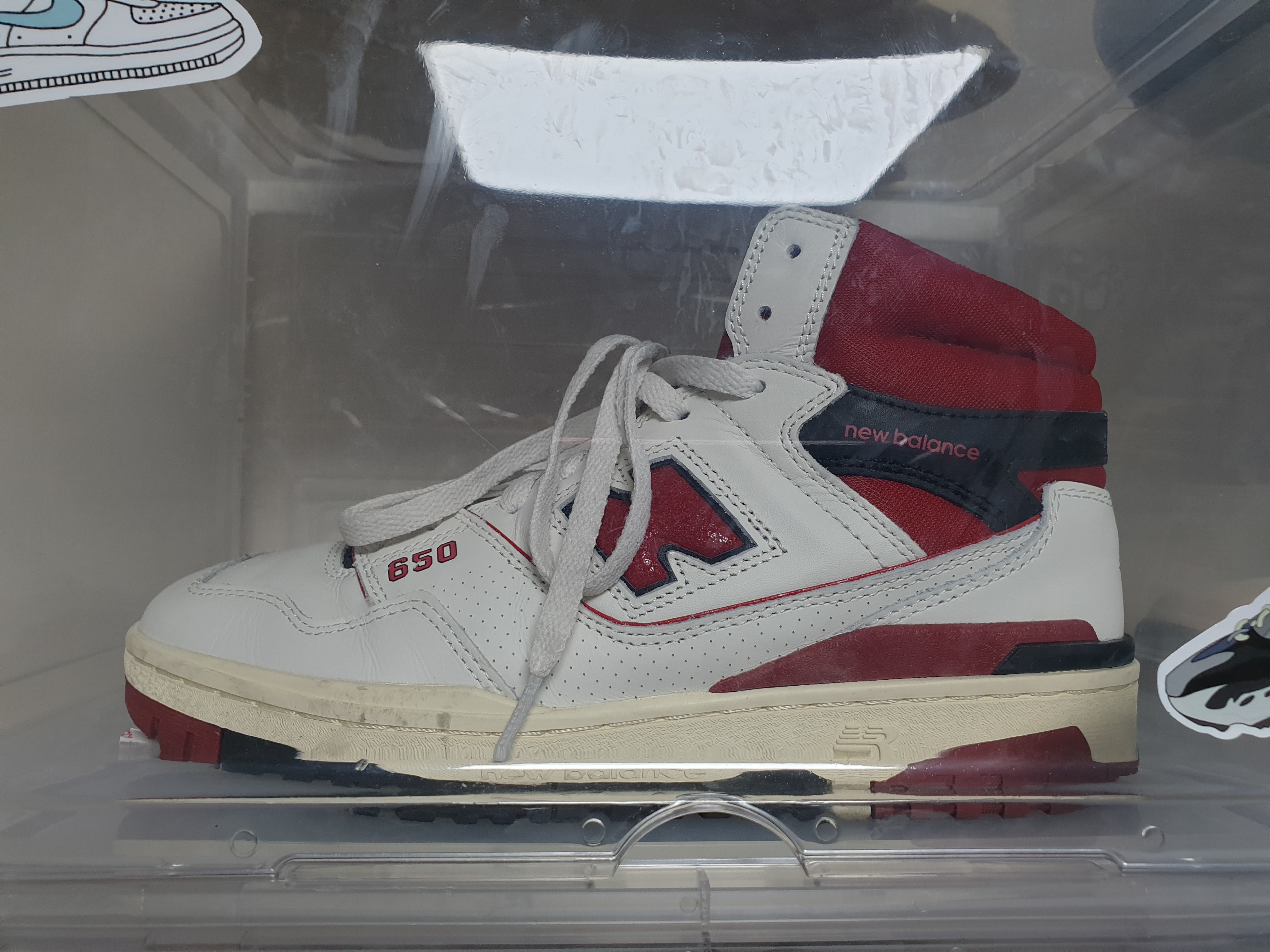 New Balance x Aime Leon Dore 650R White Red 착용 스타일