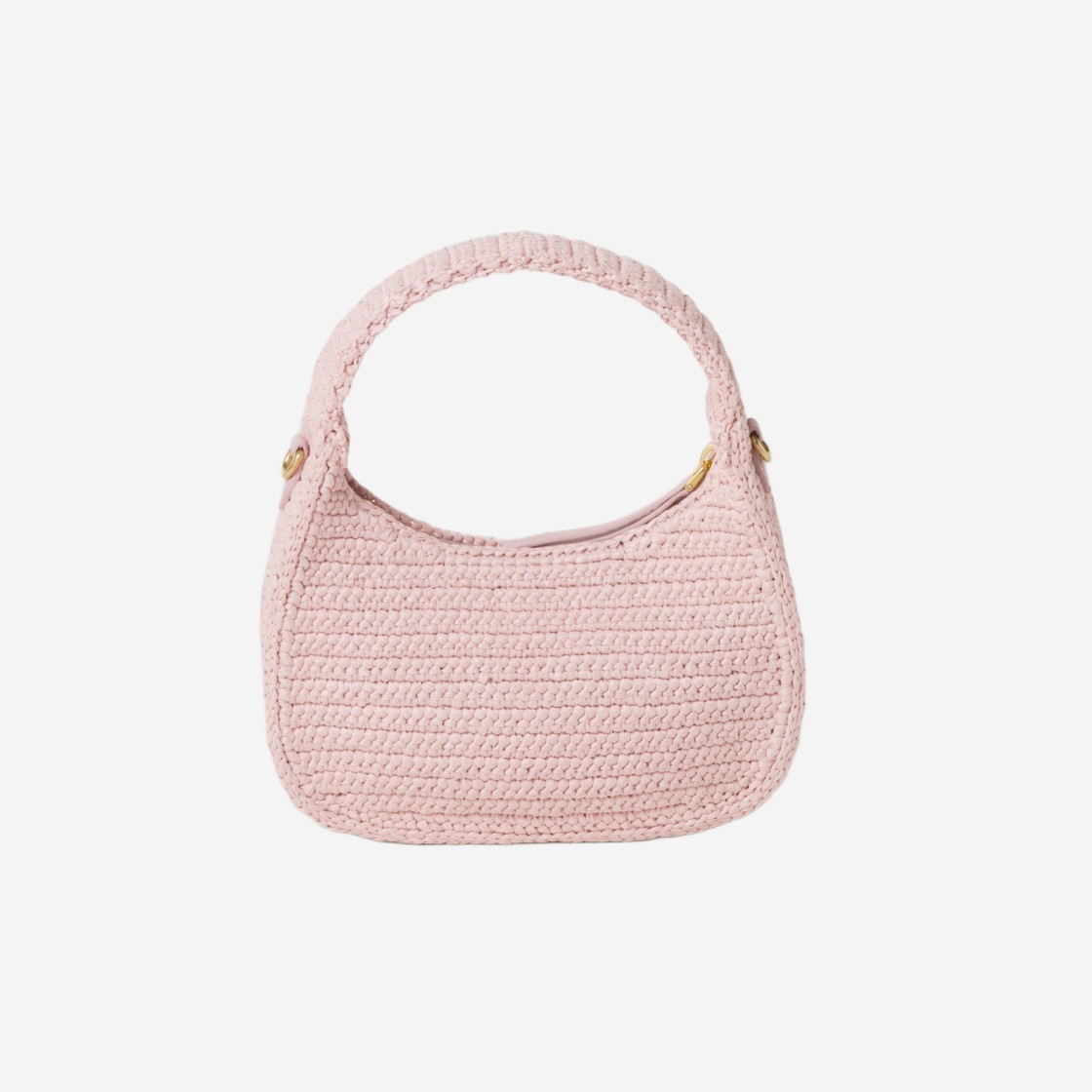 Miu Miu Wander Crochet Hobo bag Alabaster Pink 상세 이미지 3