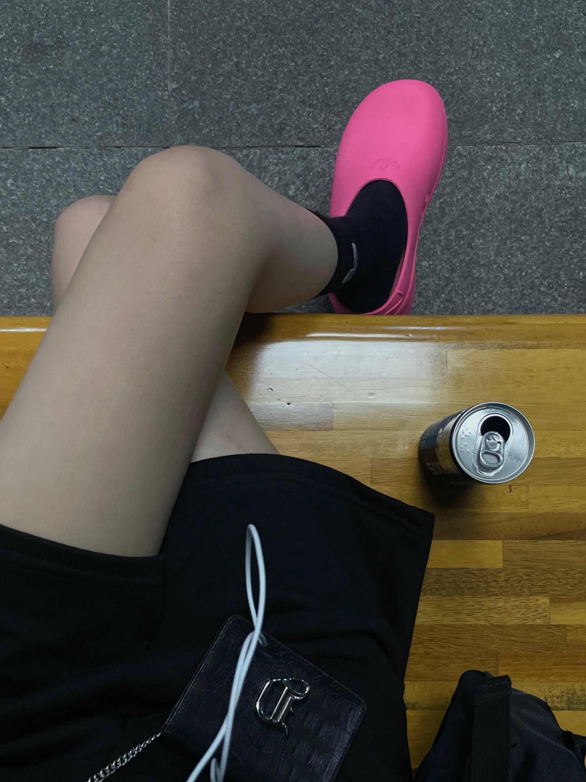 (W) Adidas Adifom Stan Smith Mule Lucid Pink 착용 스타일 - 1
