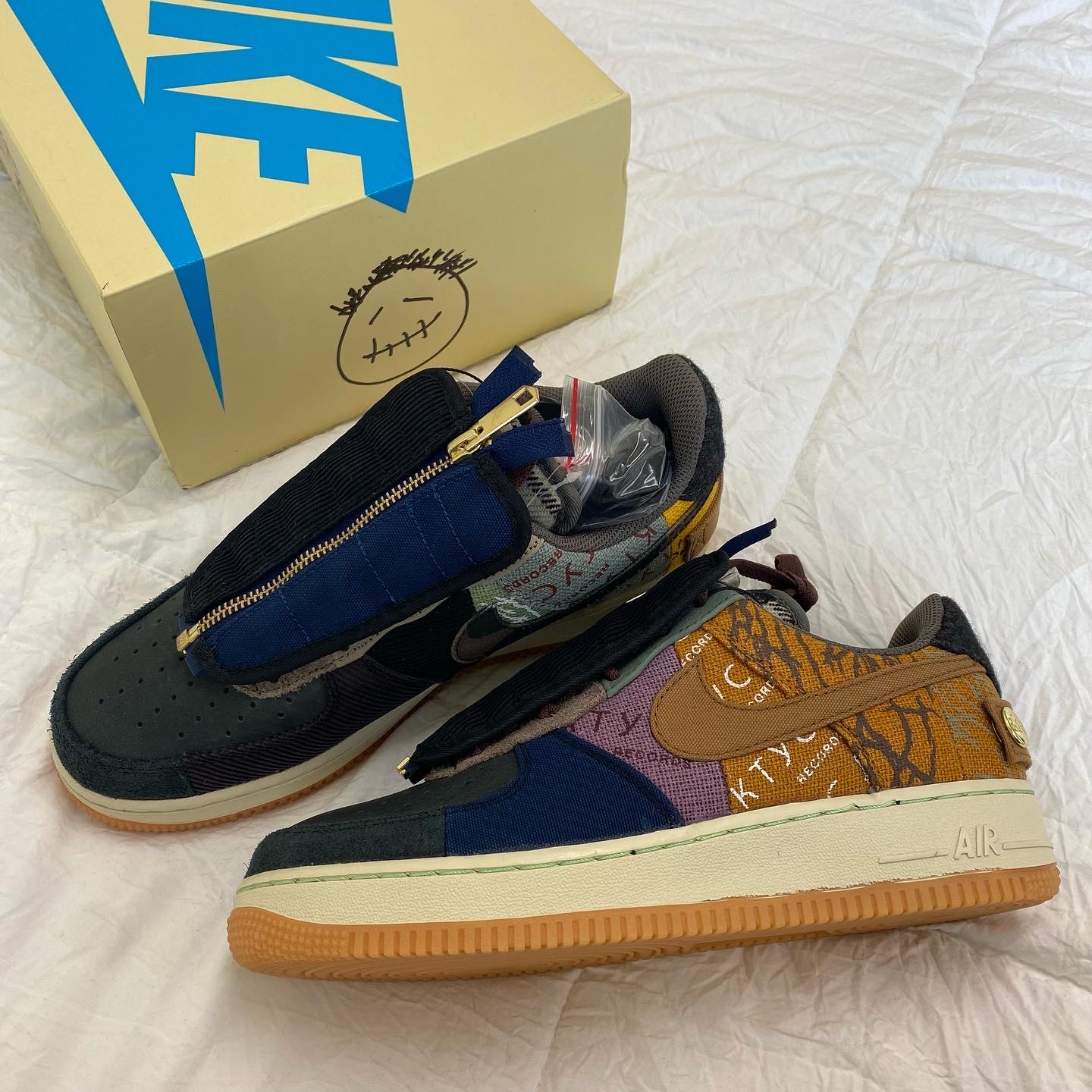 Nike x Travis Scott Air Force 1 Low Cactus Jack 착용 스타일 - 1