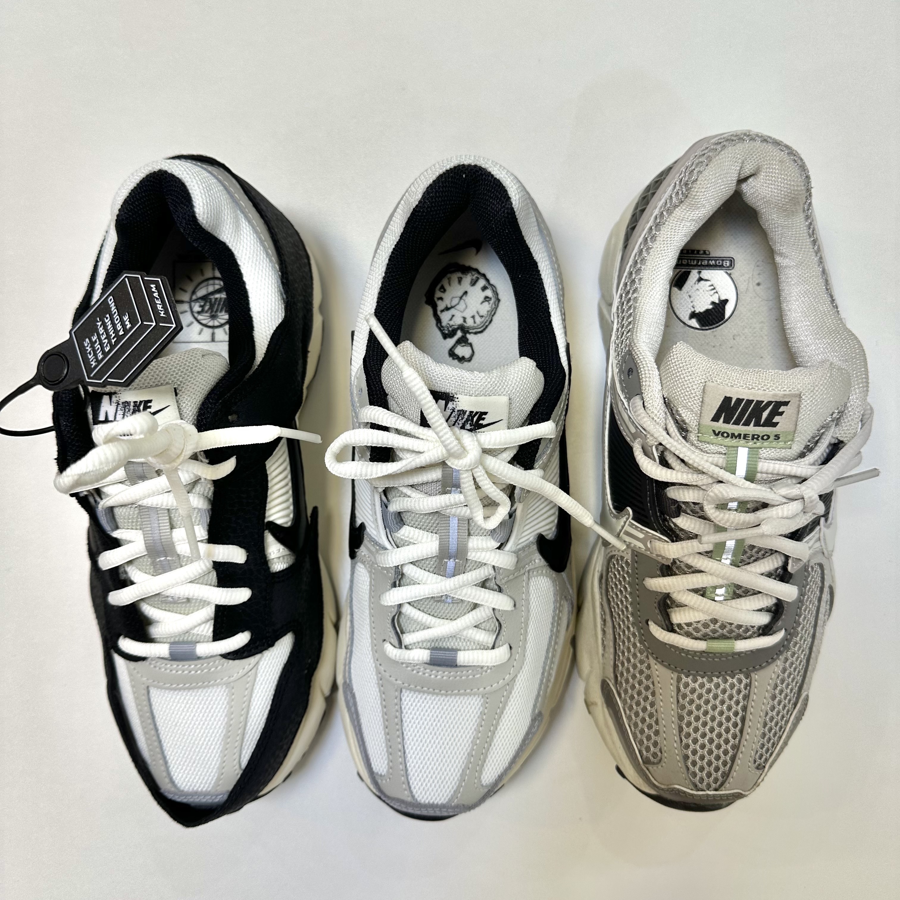(W) Nike Zoom Vomero 5 Wolf Grey and Black, (W) Nike Zoom Vomero 5 Cobblestone and Flat Pewter 착용 스타일 - 2