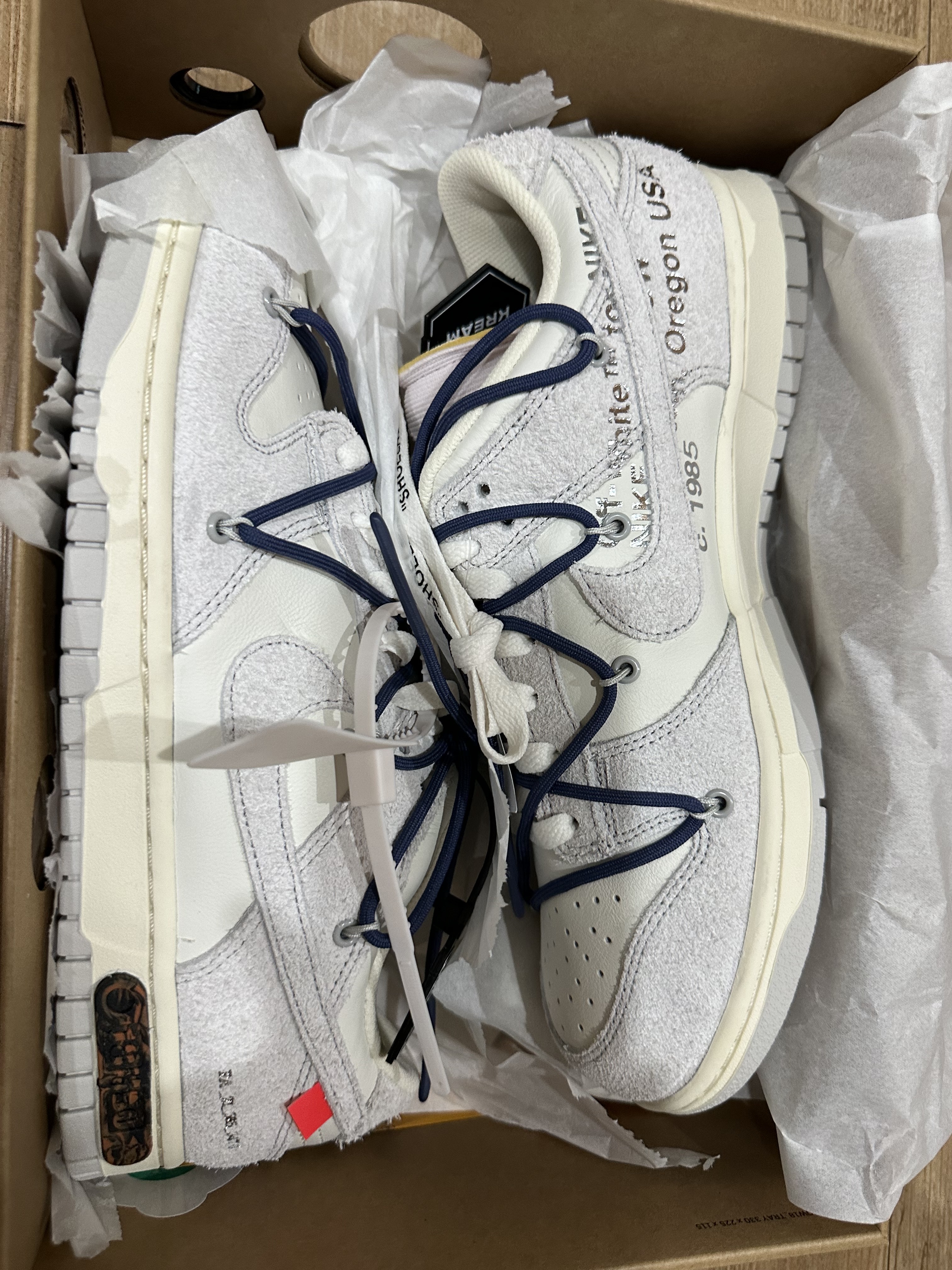 Nike x Off-White Dunk Low The 50 - Lot 18 착용 스타일 - 1