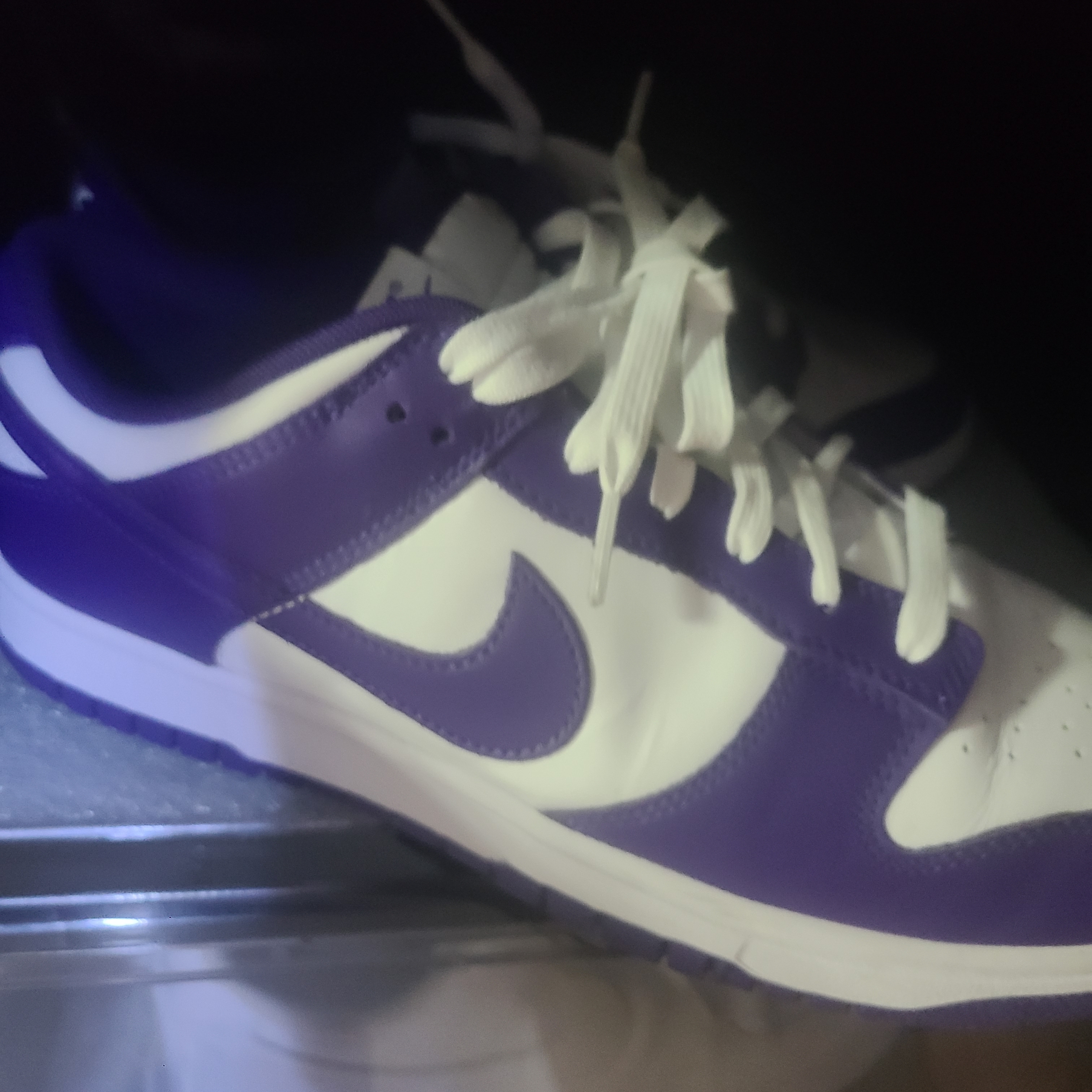 Nike Dunk Low Retro Championship Court Purple 착용 스타일