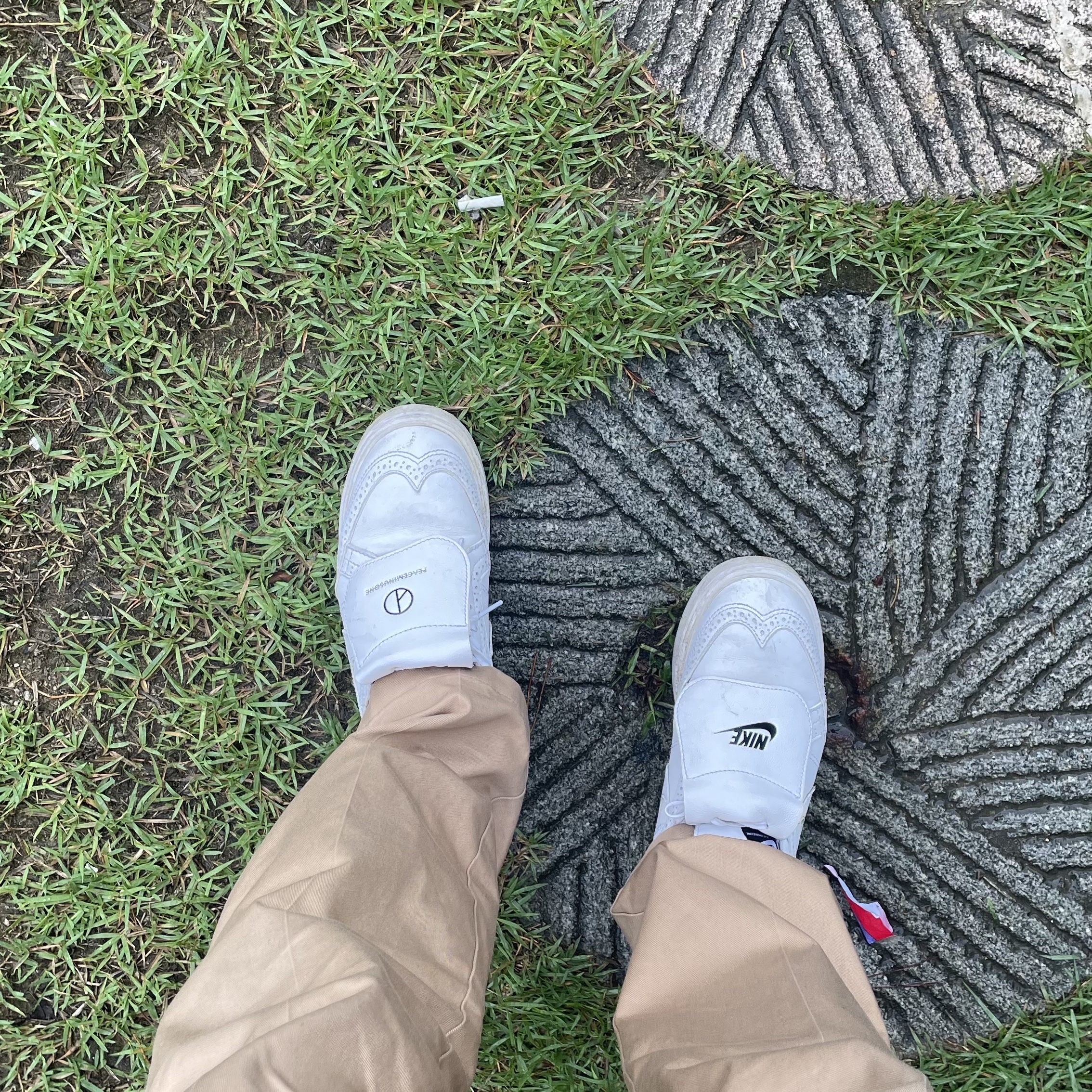 Nike x Peaceminusone Kwondo1 White 착용 스타일