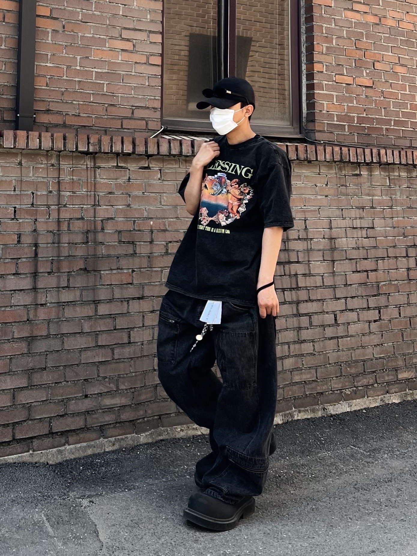 Balenciaga Steroid Derby Black 착용 스타일