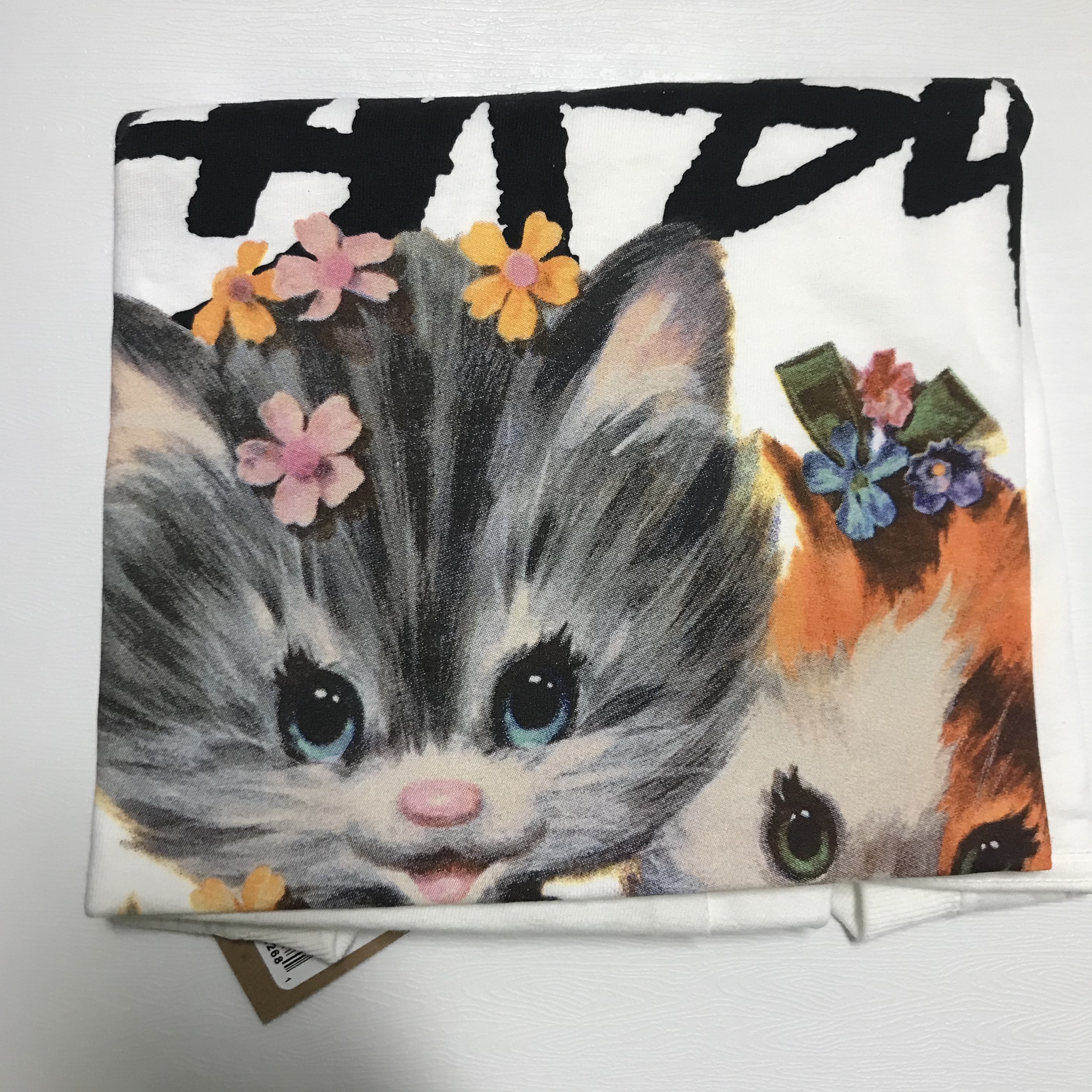 Stussy Kittens T-Shirt White 착용 스타일